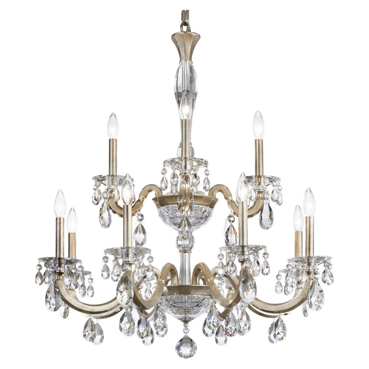 Schonbek - San Marco 2-Tier Chandelier - S8612N-48R | Montreal Lighting & Hardware