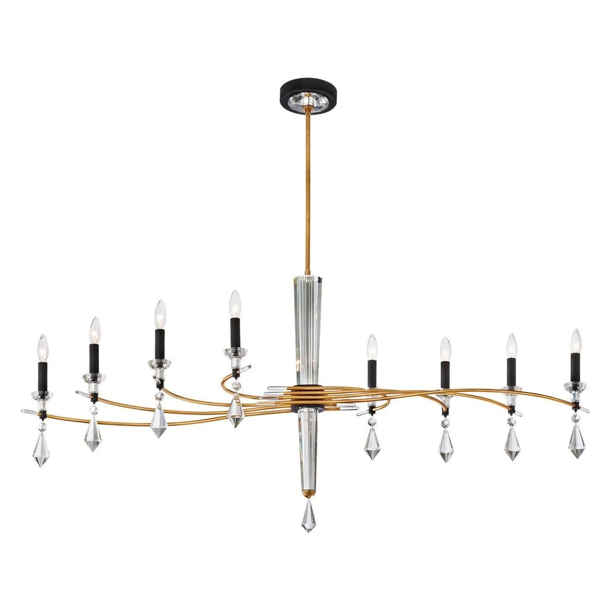 Schonbek Signature - Tempest Linear Chandelier - S5608-709/18R | Montreal Lighting & Hardware