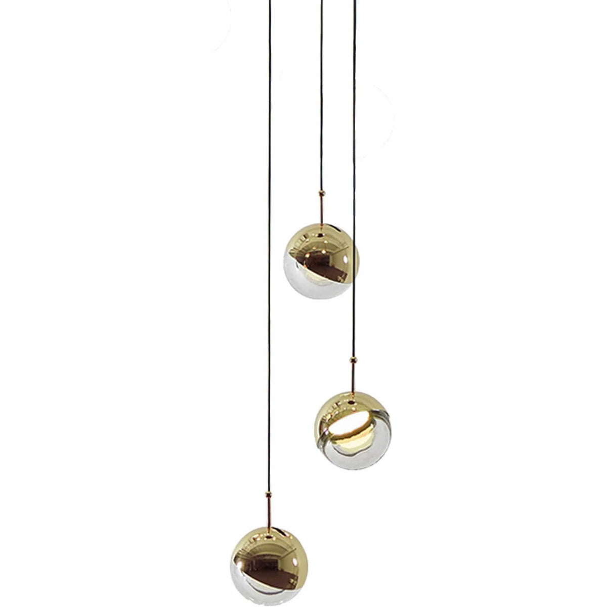 Seed Design - Dora Pendant Light 3 - SLD-1010P3-BRS | Montreal Lighting & Hardware