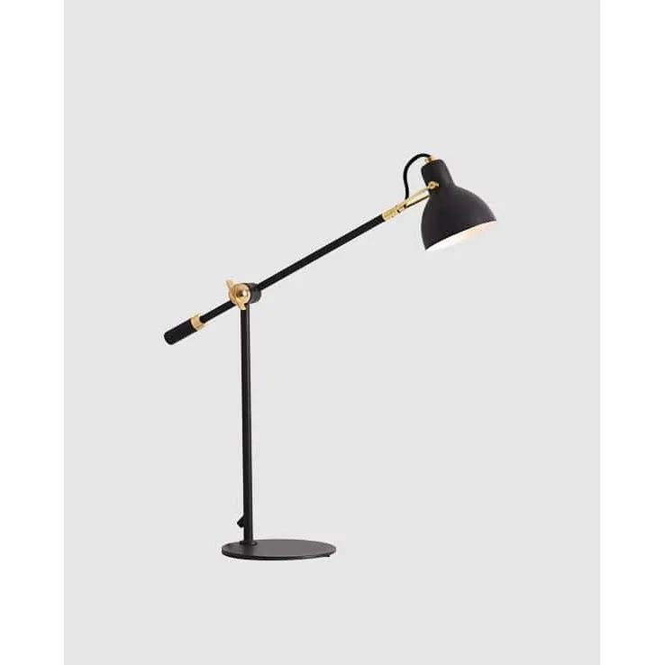 Seed Design - Laito Gentle Table Lamp - SQ-793MDR-BLK | Montreal Lighting & Hardware