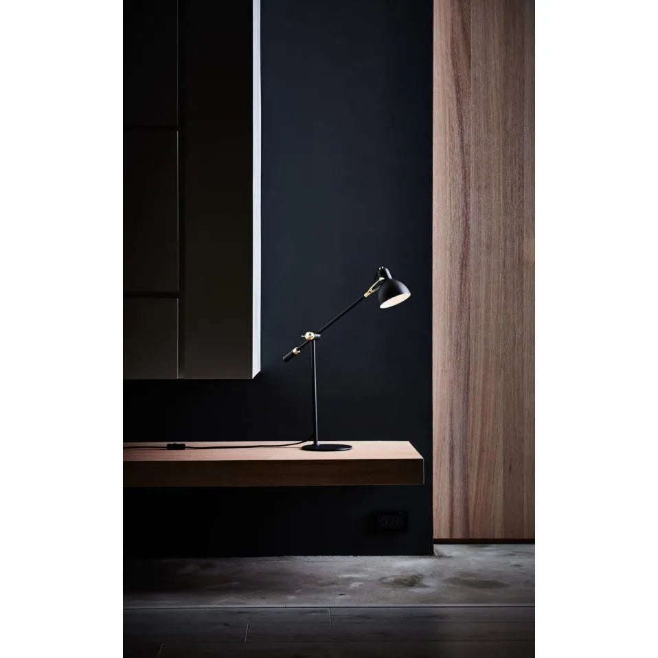 Seed Design - Laito Gentle Table Lamp - SQ-793MDR-BLK | Montreal Lighting & Hardware