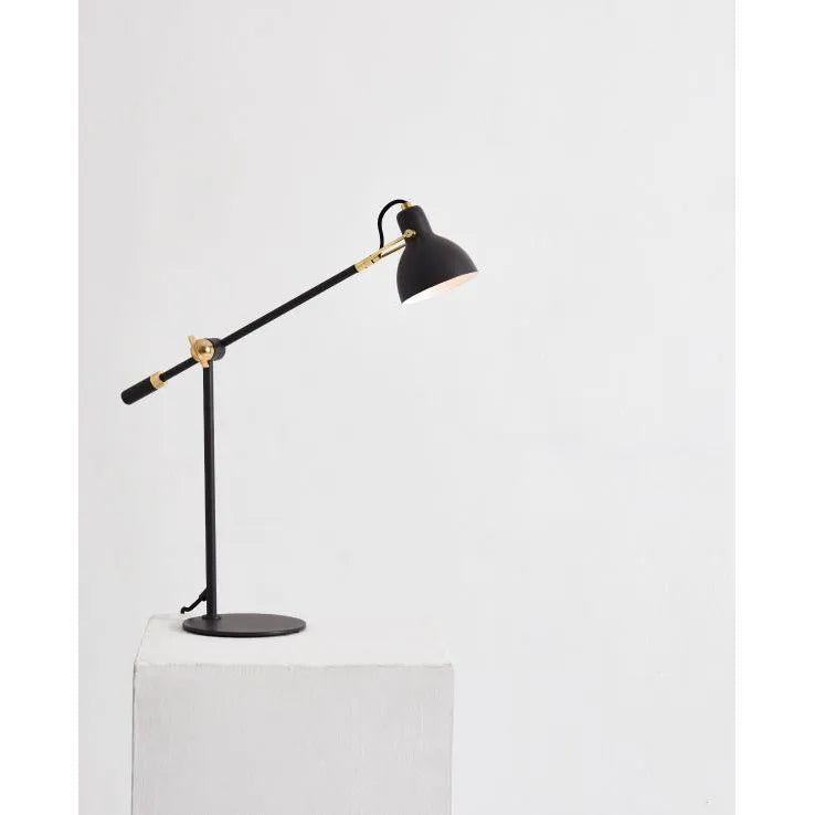 Seed Design - Laito Gentle Table Lamp - SQ-793MDR-BLK | Montreal Lighting & Hardware