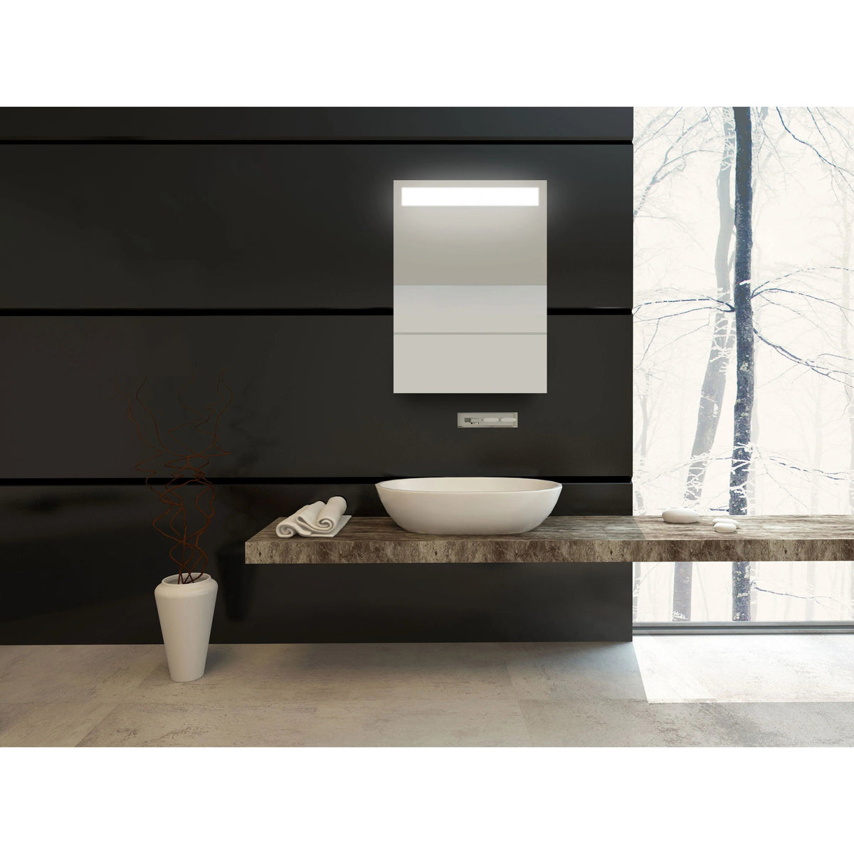 Sidler - DIAMANDO™ LED Medicine Cabinet - 1.476.010 | Montreal Lighting & Hardware