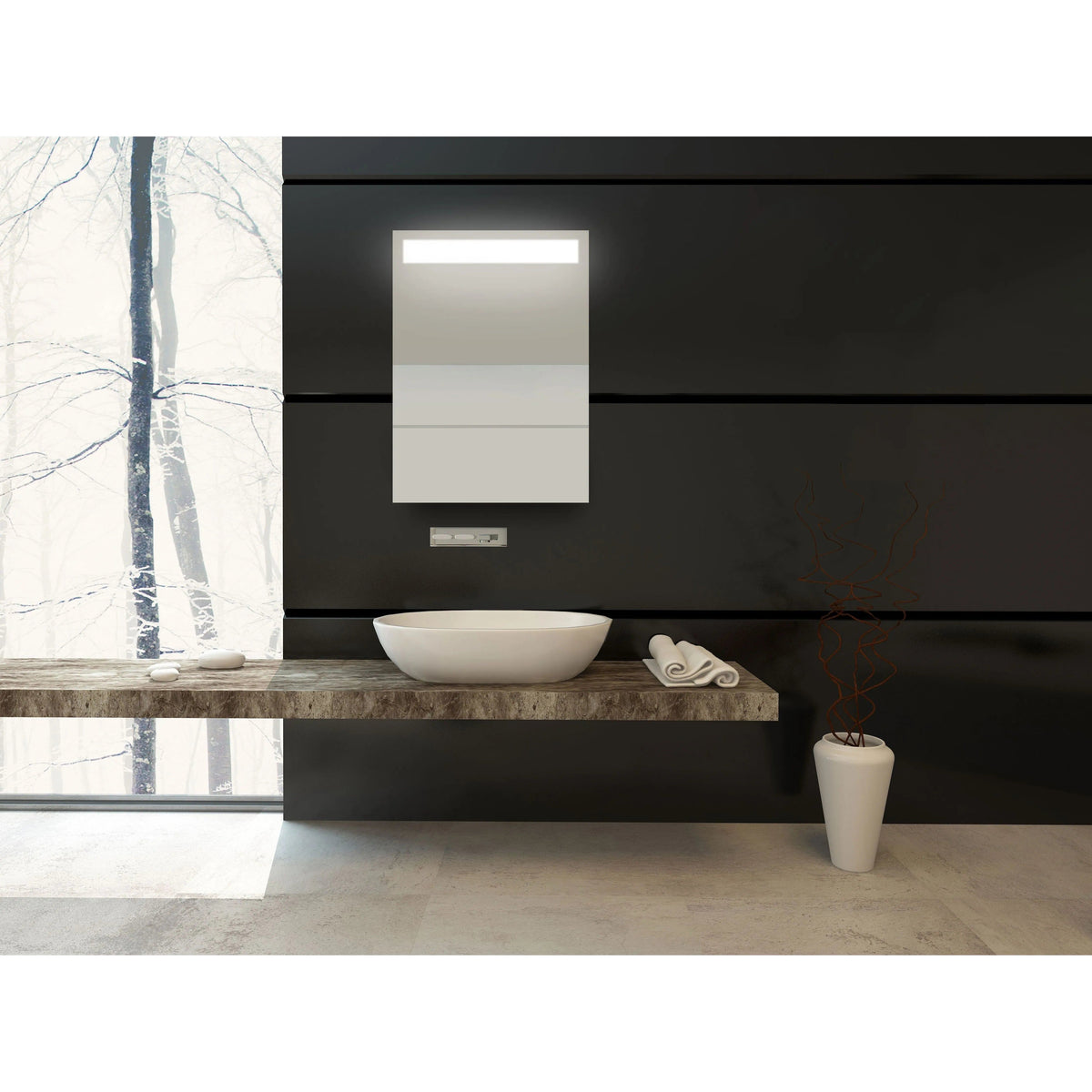 Sidler - DIAMANDO™ LED Medicine Cabinet - 1.476.020 | Montreal Lighting & Hardware