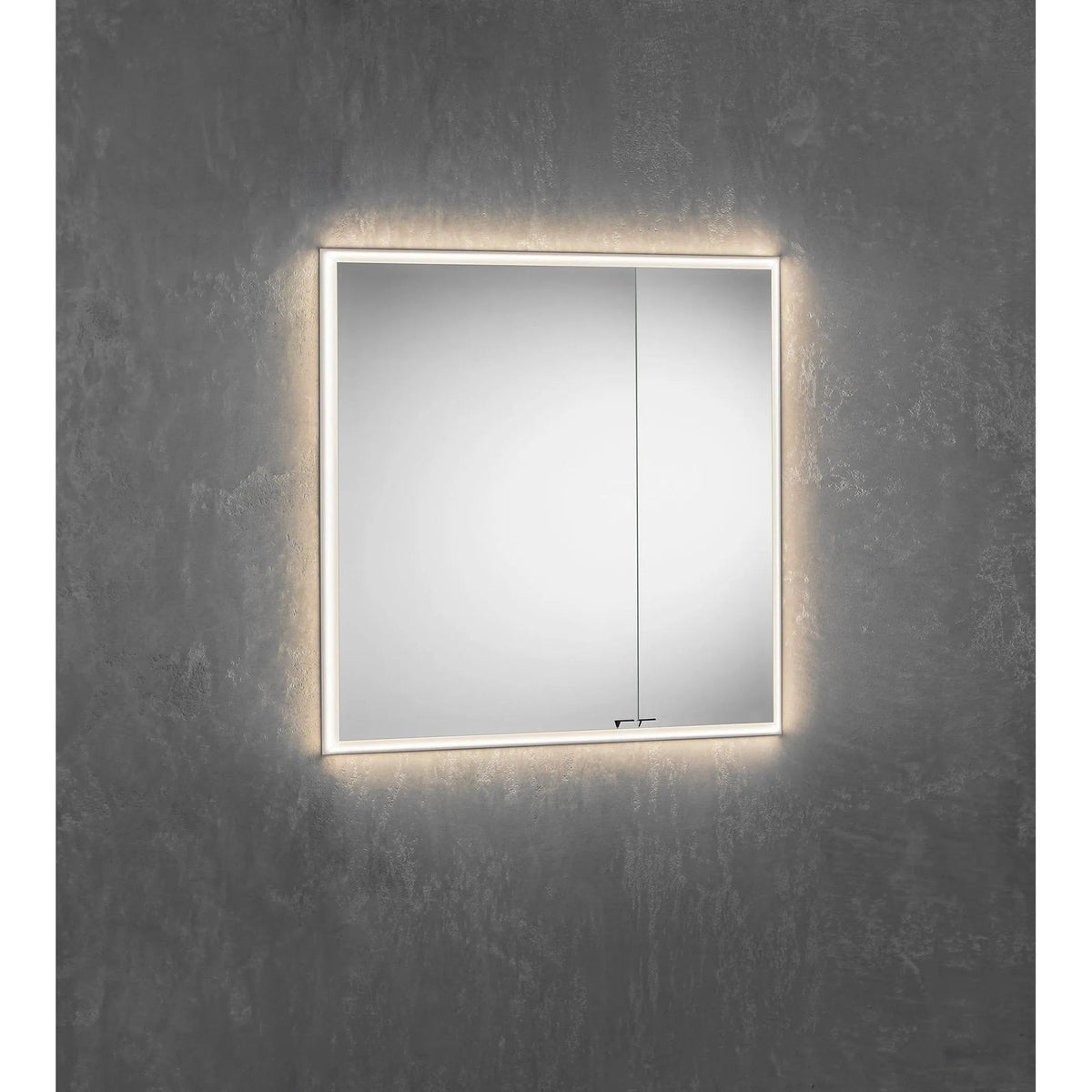 Sidler - QUADRO Two Offset Mirror Medicine Cabinet - 1.1008.013 | Montreal Lighting & Hardware