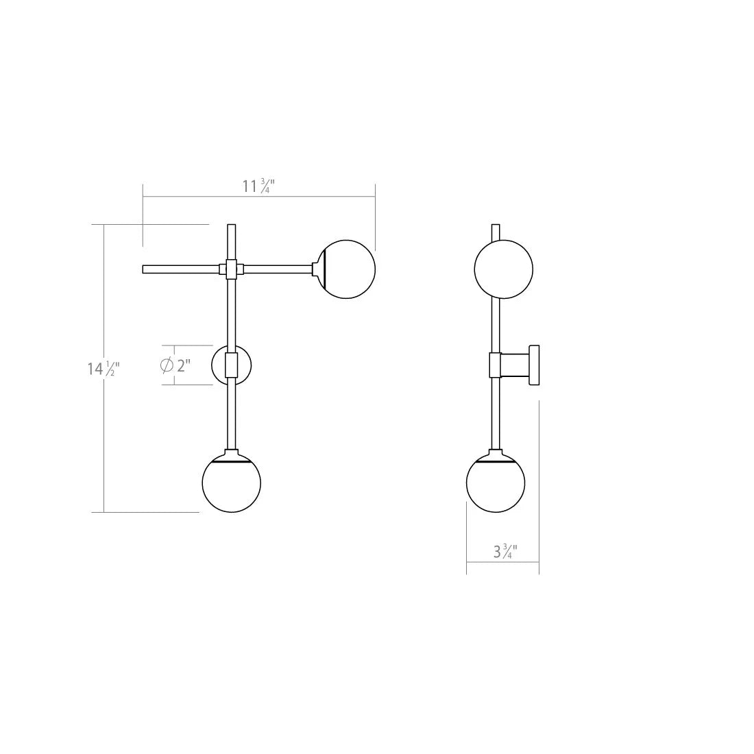 Sonneman - Sabon LED Wall Sconce - 2062.13 | Montreal Lighting & Hardware