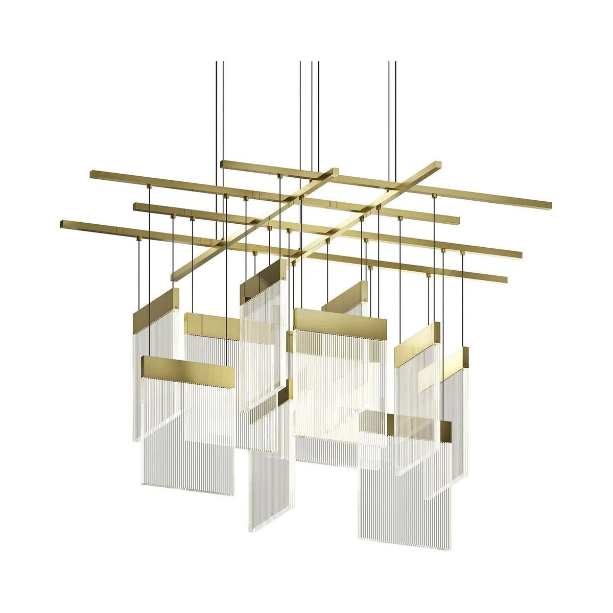 Sonneman - V Panels LED Chandelier - 3097.14 | Montreal Lighting & Hardware