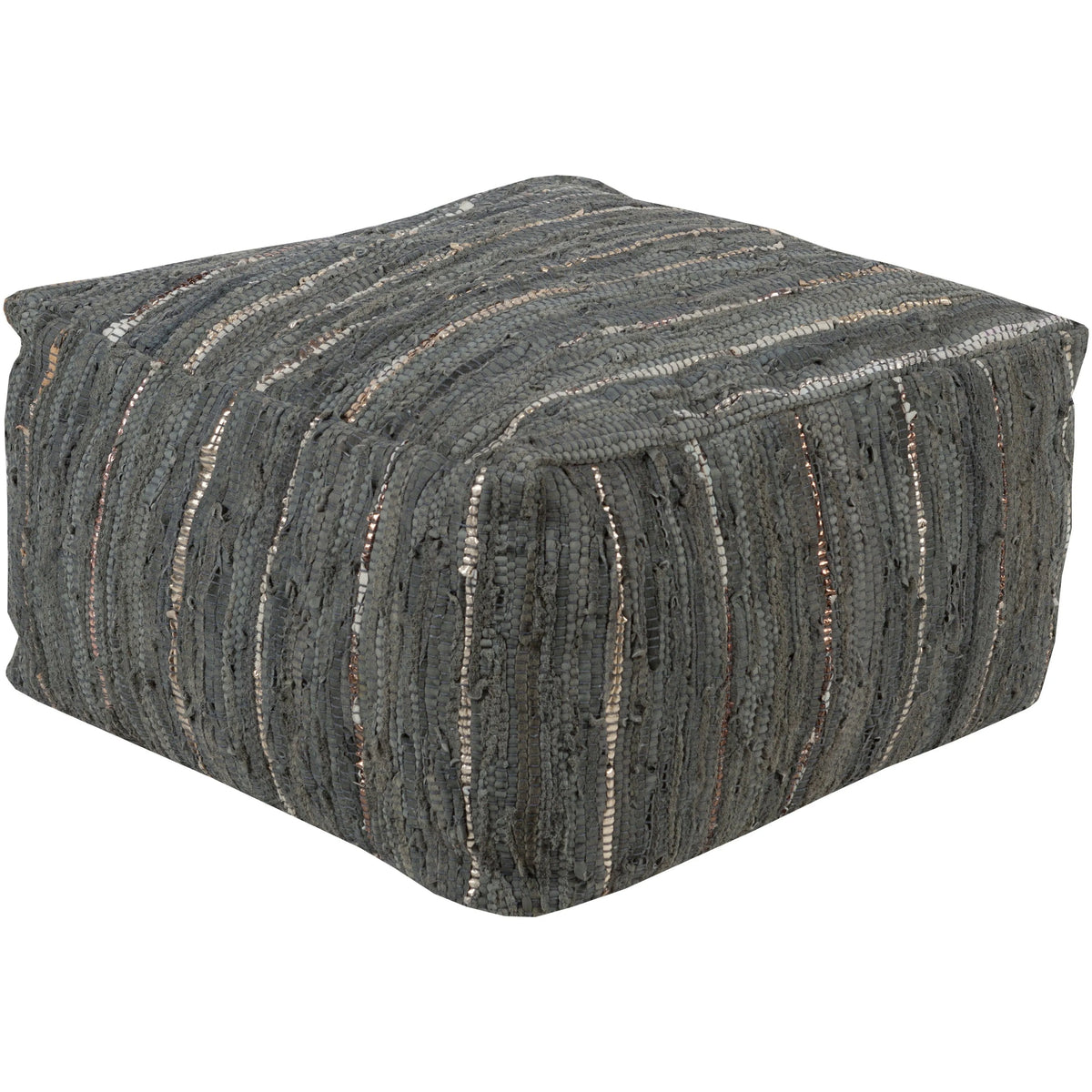 Surya - Anthracite Pouf - ATPF-003 | Montreal Lighting & Hardware