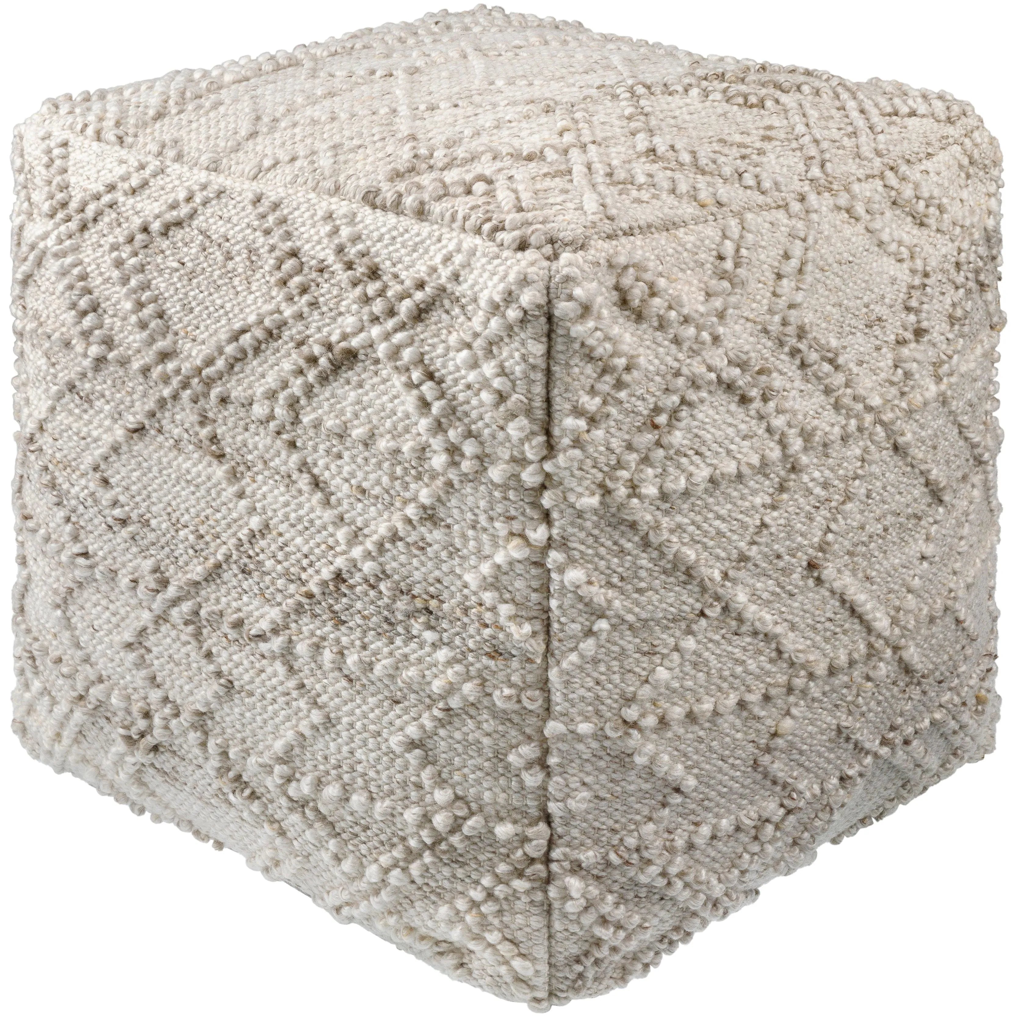 Surya - Chrisley Pouf - HRPF001-181818 | Montreal Lighting & Hardware