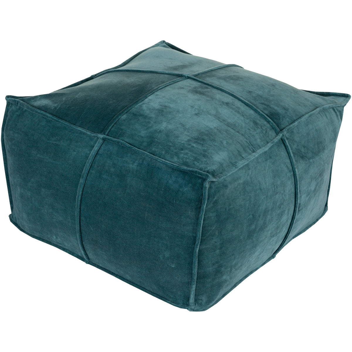 Surya - Cotton Velvet Pouf - CVPF-004 | Montreal Lighting & Hardware