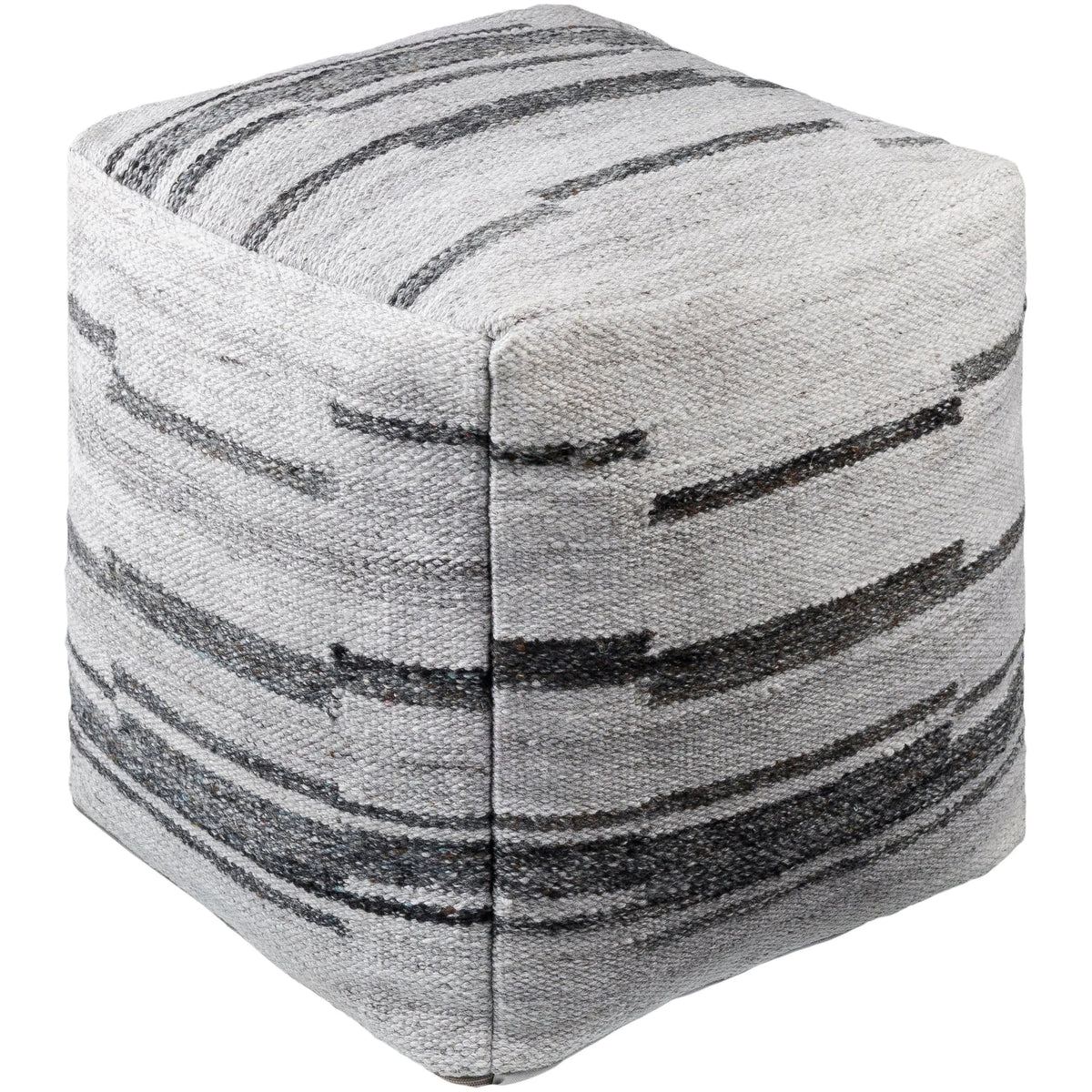 Surya - Guinea Pouf - GUPF001-181818 | Montreal Lighting & Hardware