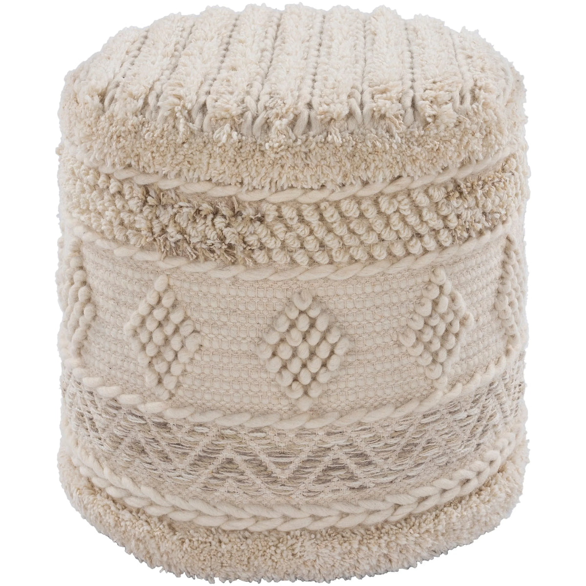 Surya - Hilna Pouf - HNPF001-181816 | Montreal Lighting & Hardware