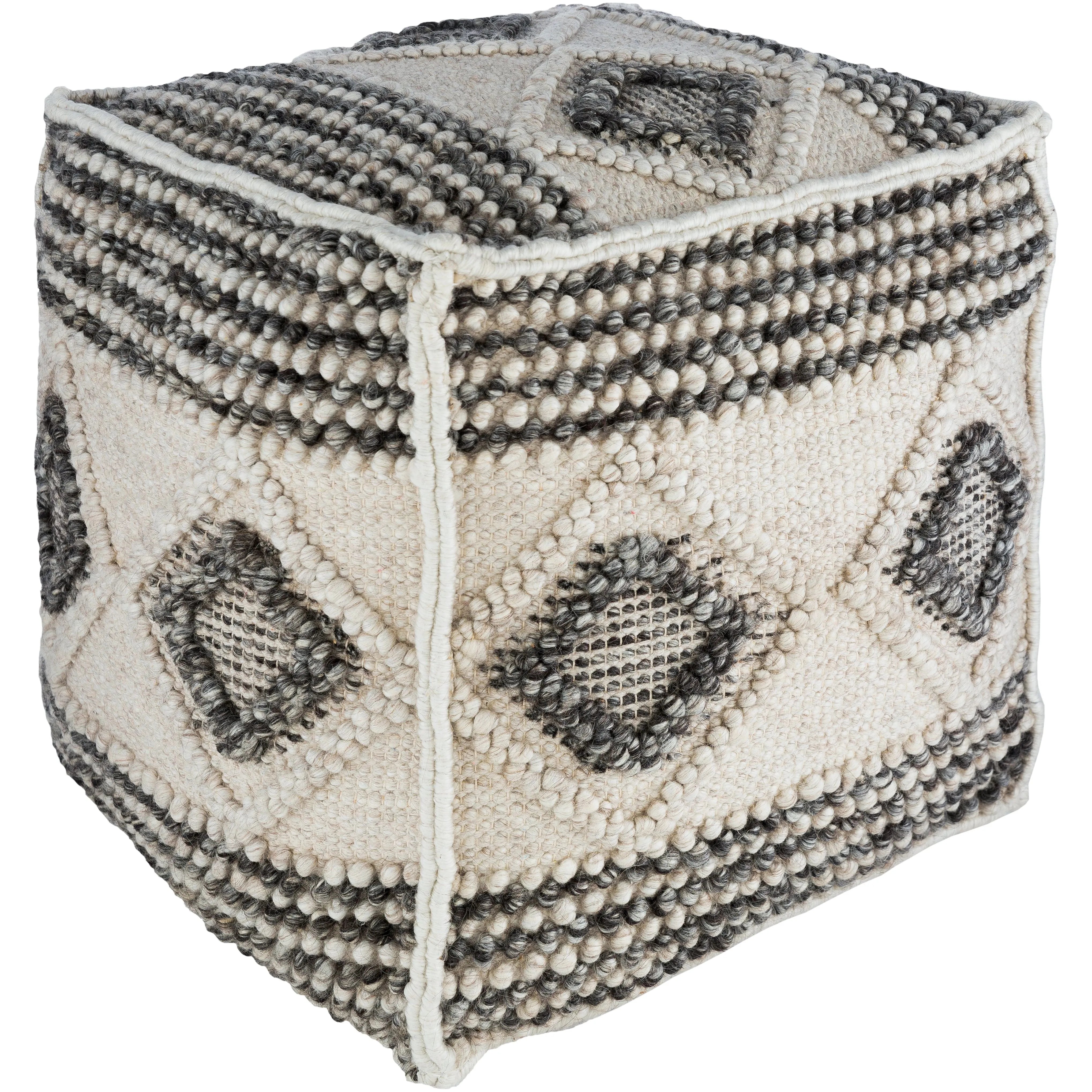 Surya - Hygge Pouf - HGPF001-181818 | Montreal Lighting & Hardware