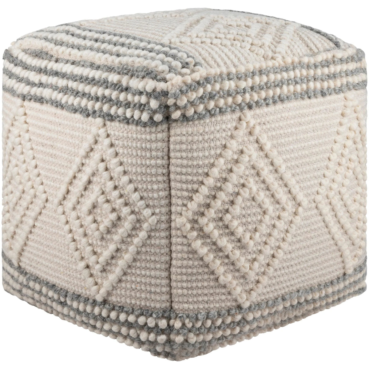 Surya - Hygge Pouf - HGPF003-181818 | Montreal Lighting & Hardware