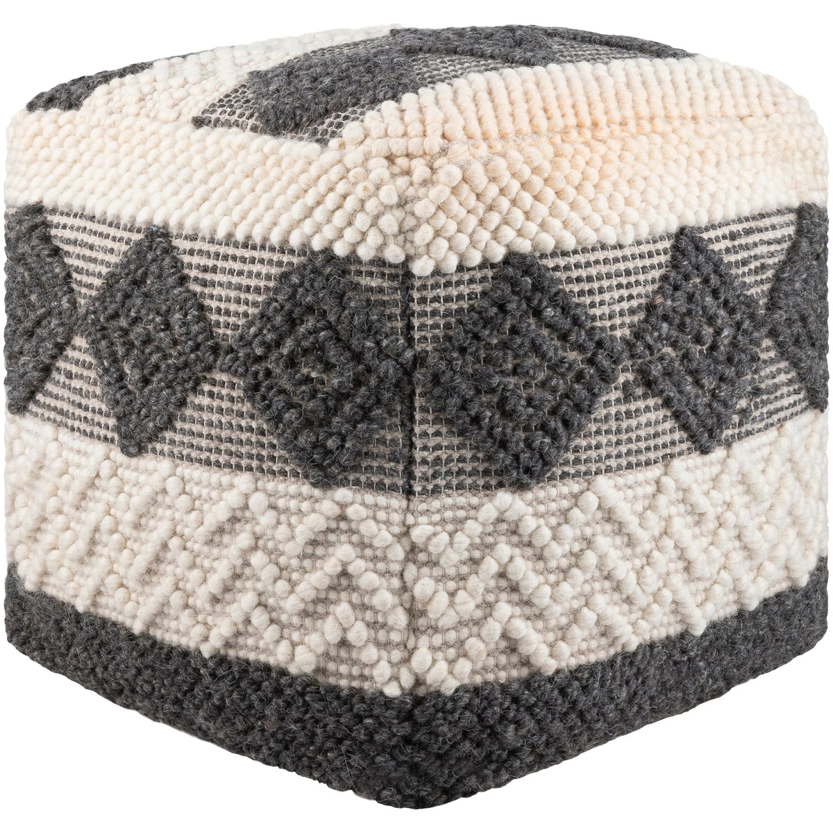 Surya - Hygge Pouf - HGPF005-181818 | Montreal Lighting & Hardware