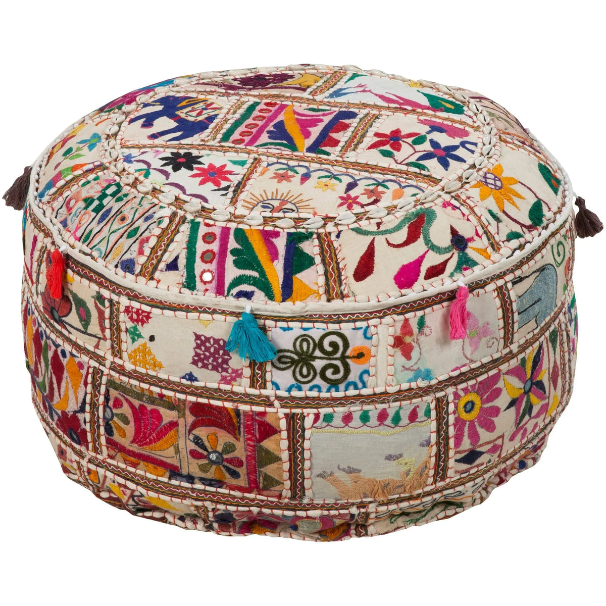 Surya - Karma Pouf - POUF-92 | Montreal Lighting & Hardware