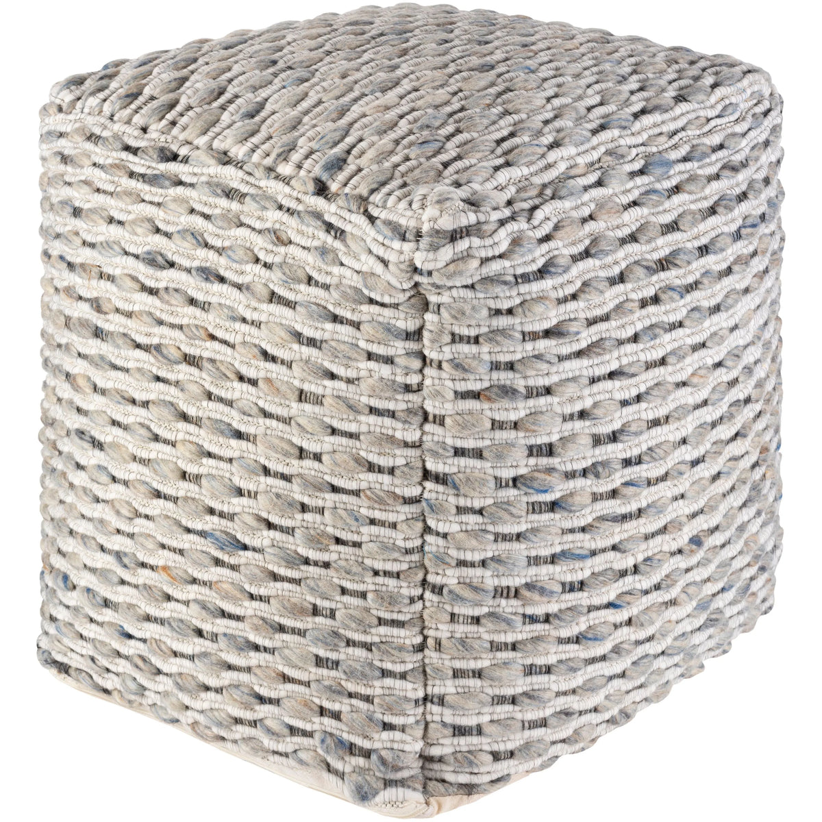 Surya - Lanier Pouf - NIPF001-181818 | Montreal Lighting & Hardware