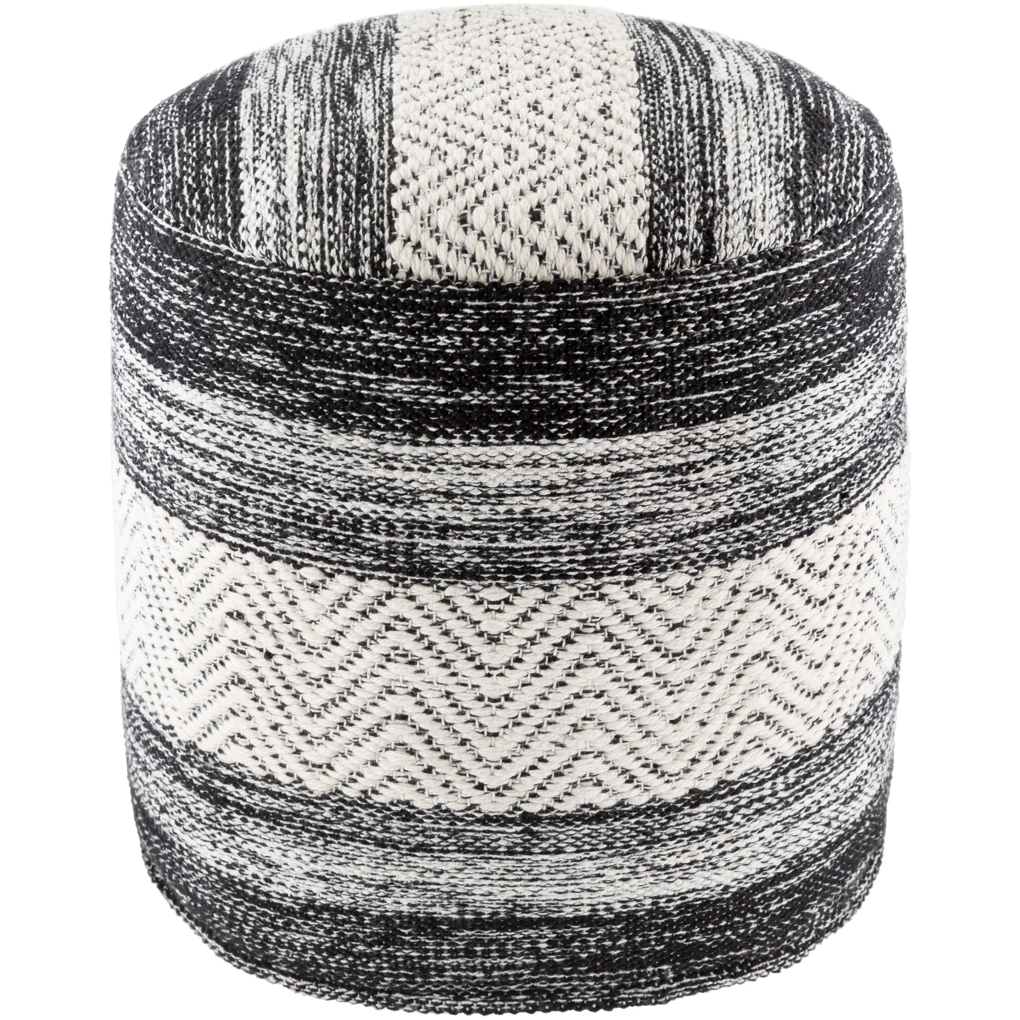 Surya - Levi Pouf - IVPF003-161616 | Montreal Lighting & Hardware