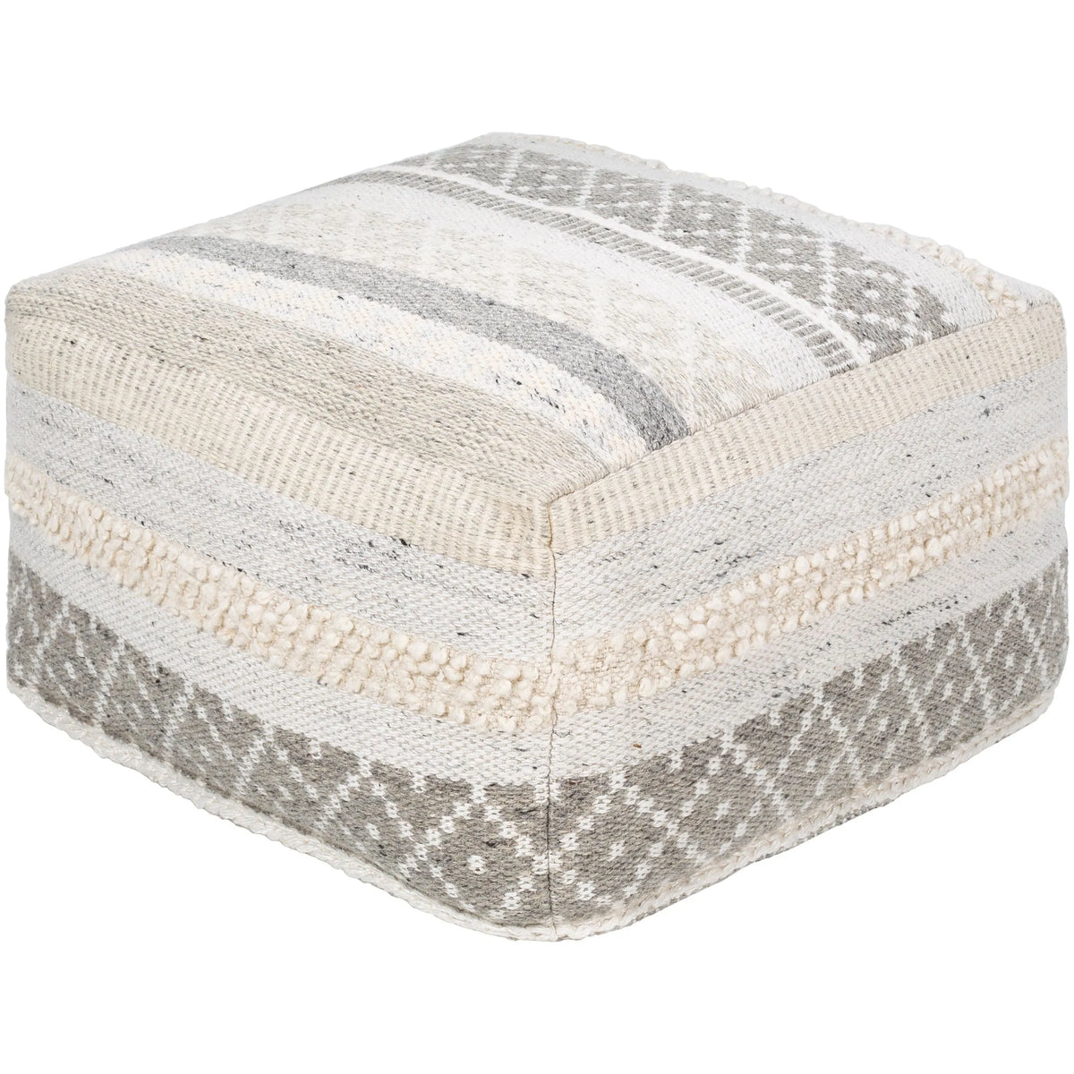 Surya - Lorens Pouf - LRPF003-242413 | Montreal Lighting & Hardware