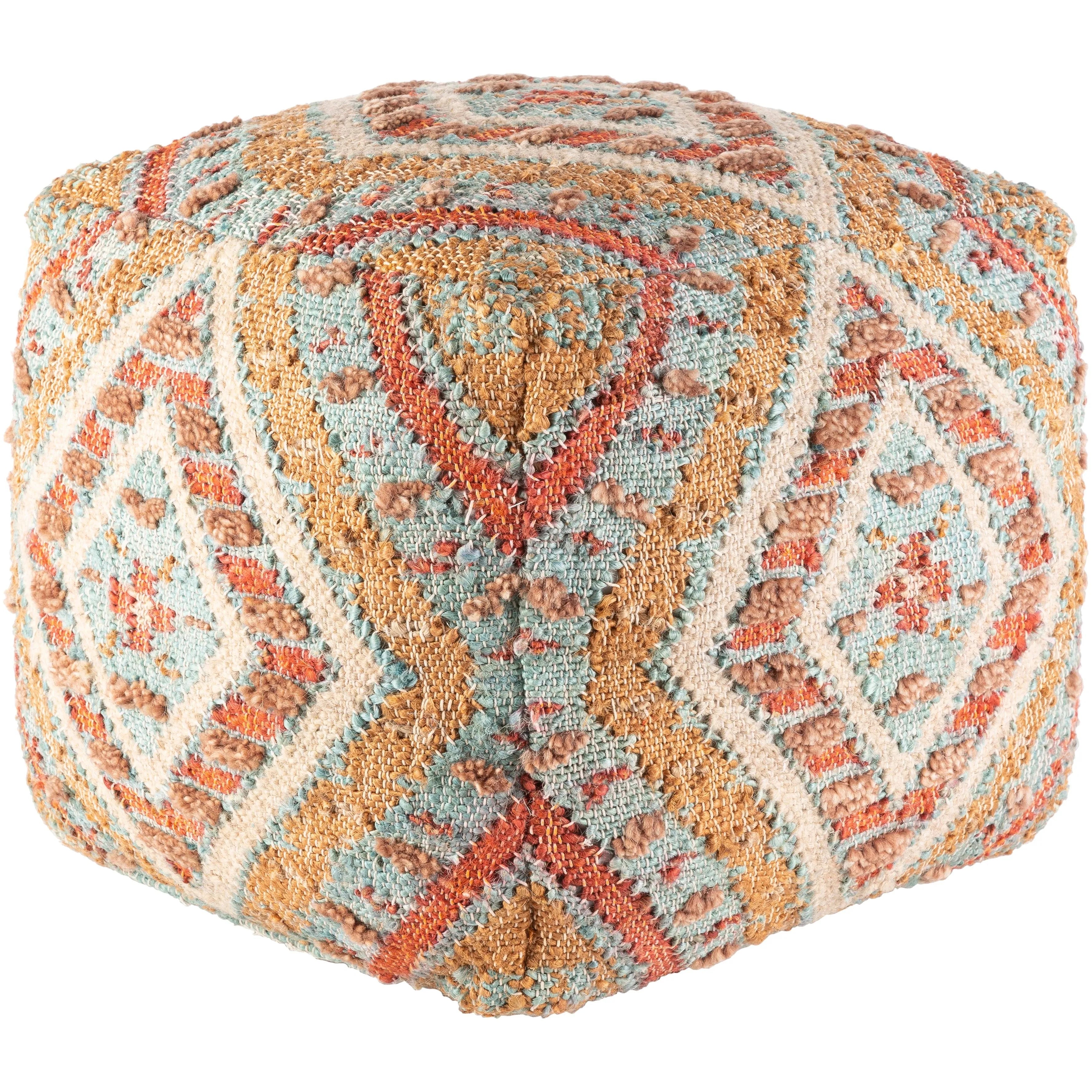 Surya - Luanda Pouf - LUPF002-181818 | Montreal Lighting & Hardware