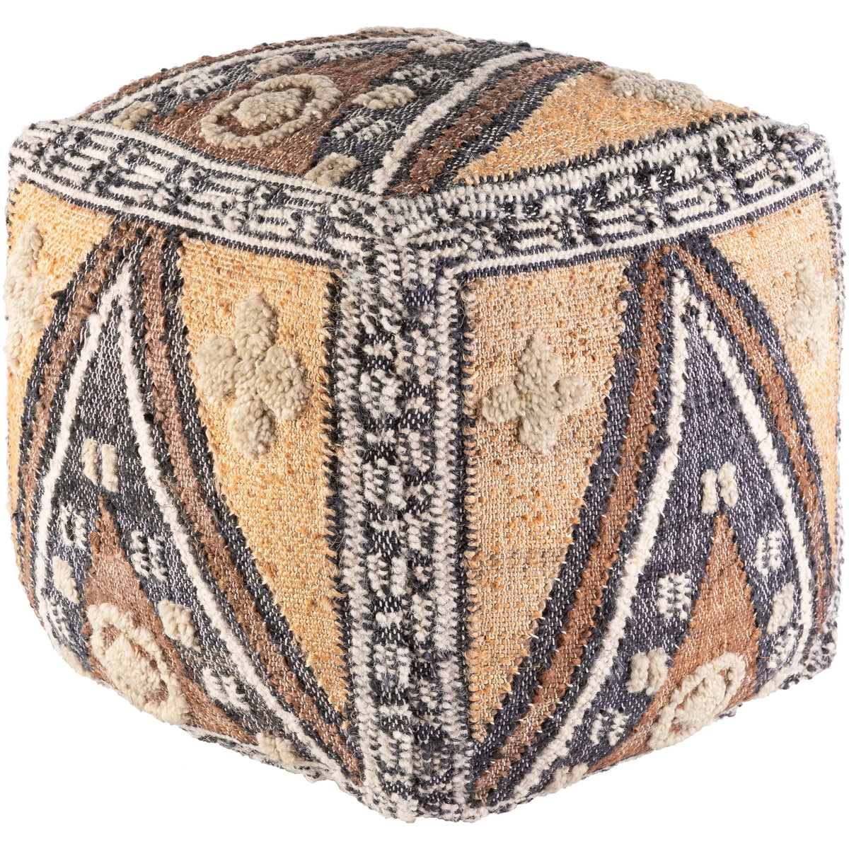 Surya - Luanda Pouf - LUPF003-181818 | Montreal Lighting & Hardware