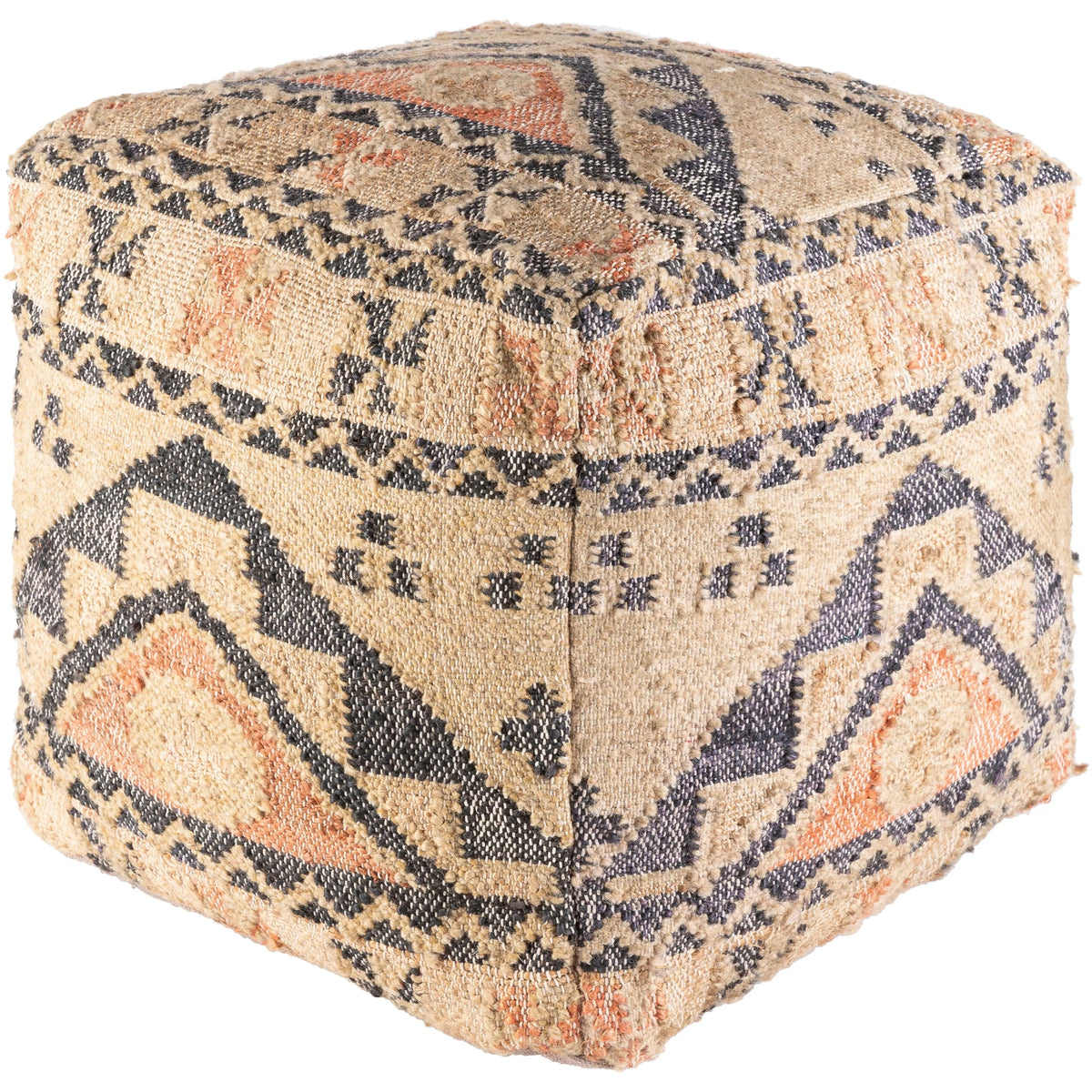 Surya - Luanda Pouf - LUPF004-181818 | Montreal Lighting & Hardware