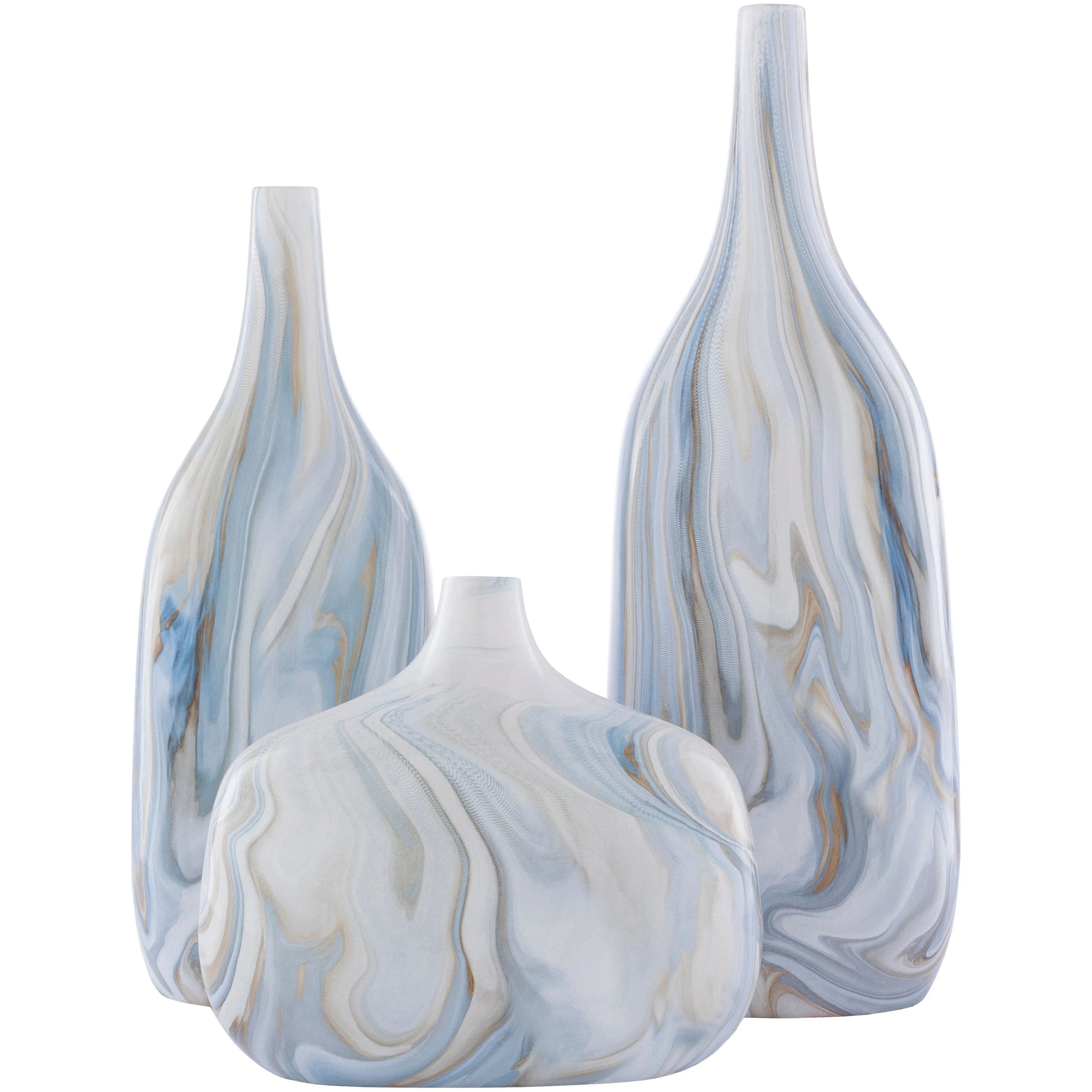 Surya - Marble Vase - MBL001-SET | Montreal Lighting & Hardware