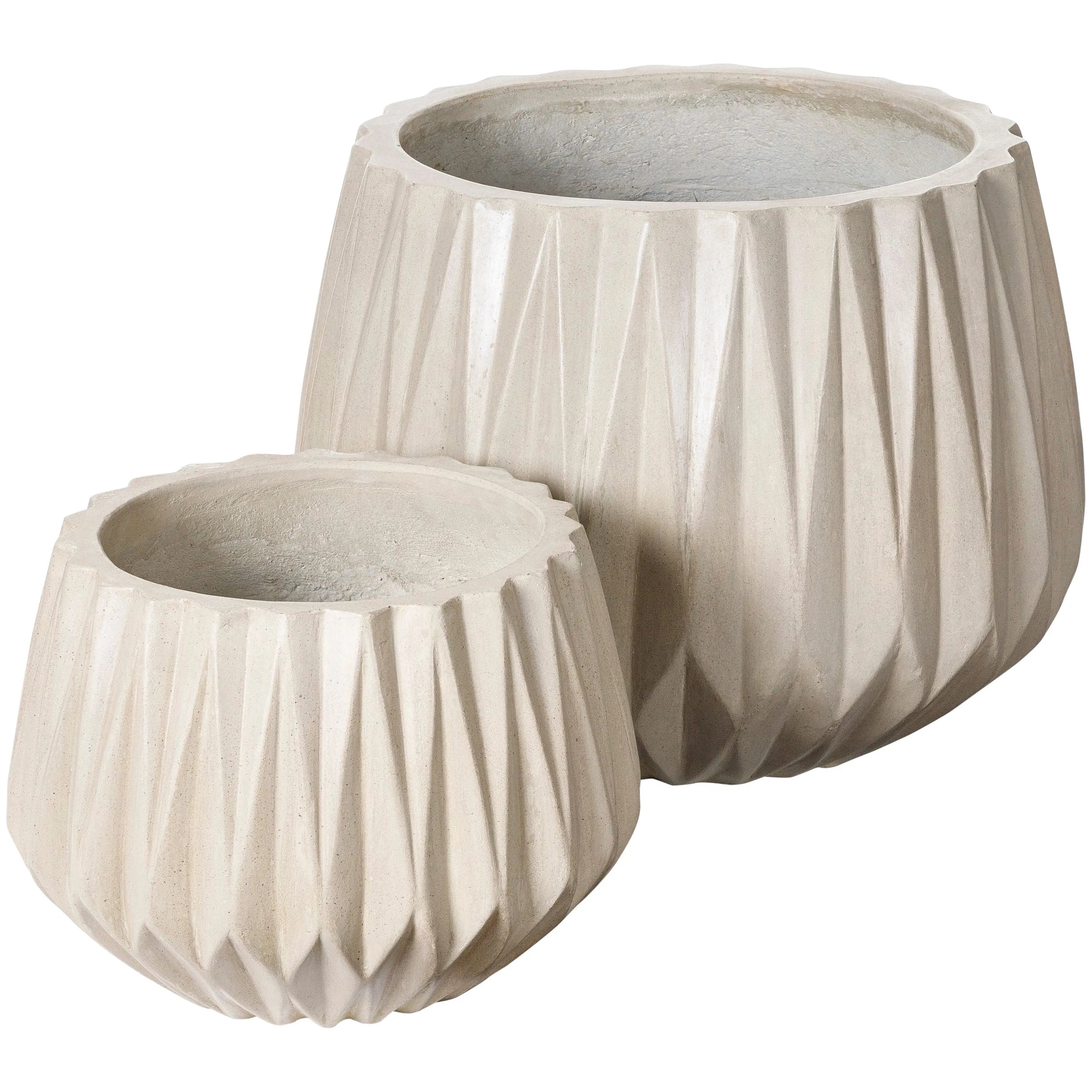 Surya - Seastone Planter SST011 - SST011-SET | Montreal Lighting & Hardware