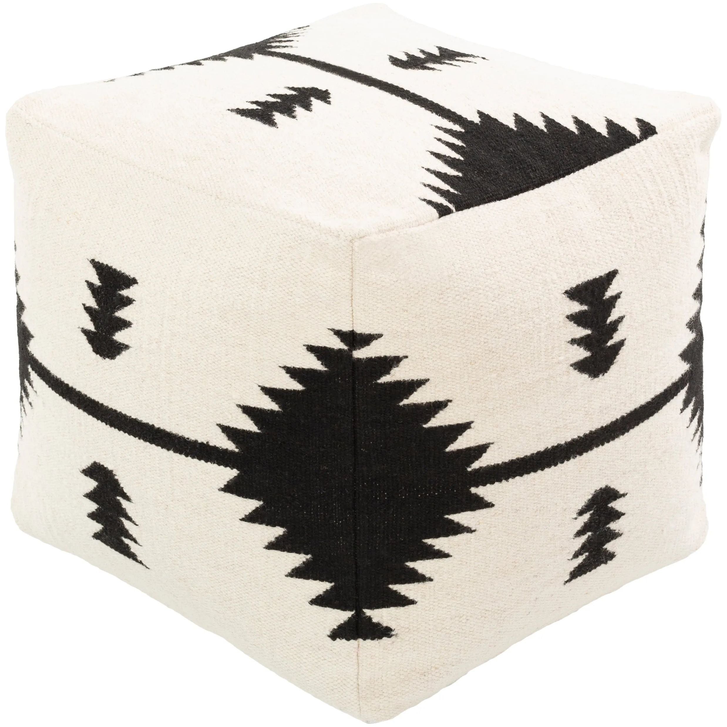 Surya - Shiprock Pouf - SOPF001-181818 | Montreal Lighting & Hardware