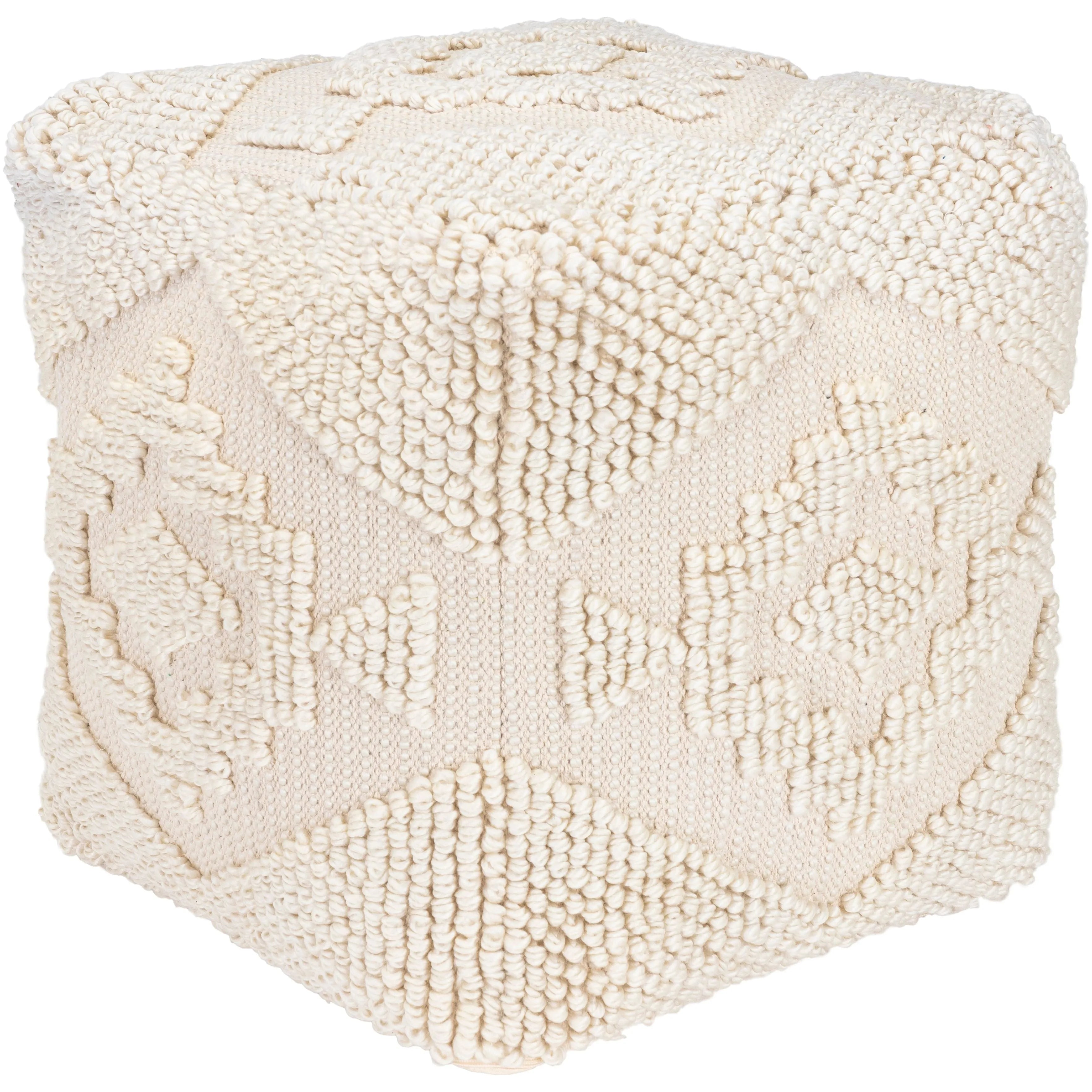 Surya - Yolanda Pouf - YLPF001-181818 | Montreal Lighting & Hardware