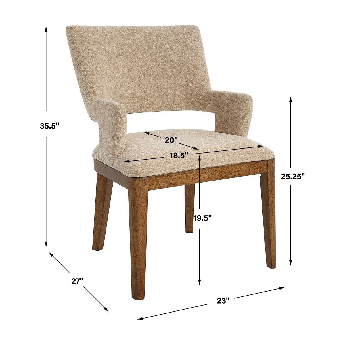 The Uttermost - Aspect Dining Chair - 23163 | Montreal Lighting & Hardware