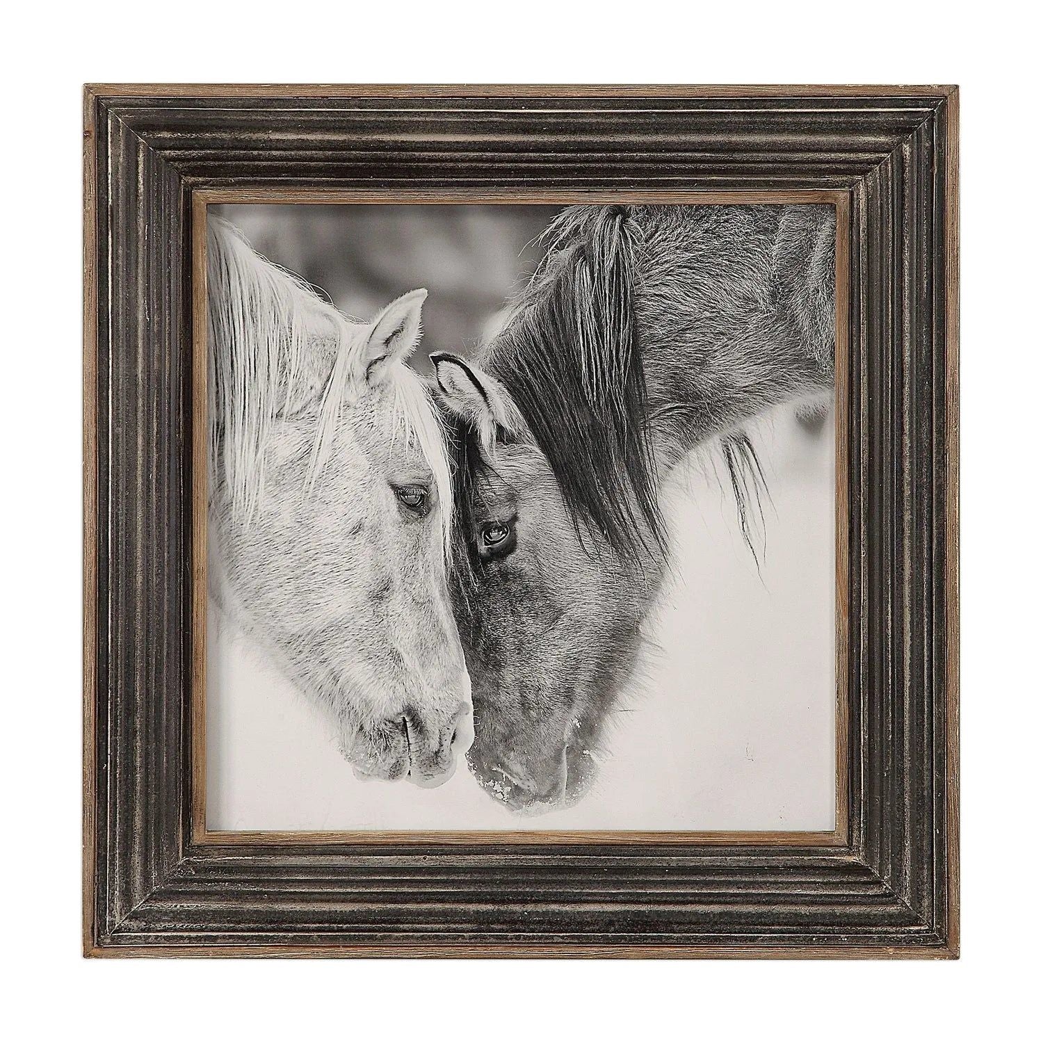 The Uttermost - Custom Black And White Horses Wall Art - 51110 | Montreal Lighting & Hardware