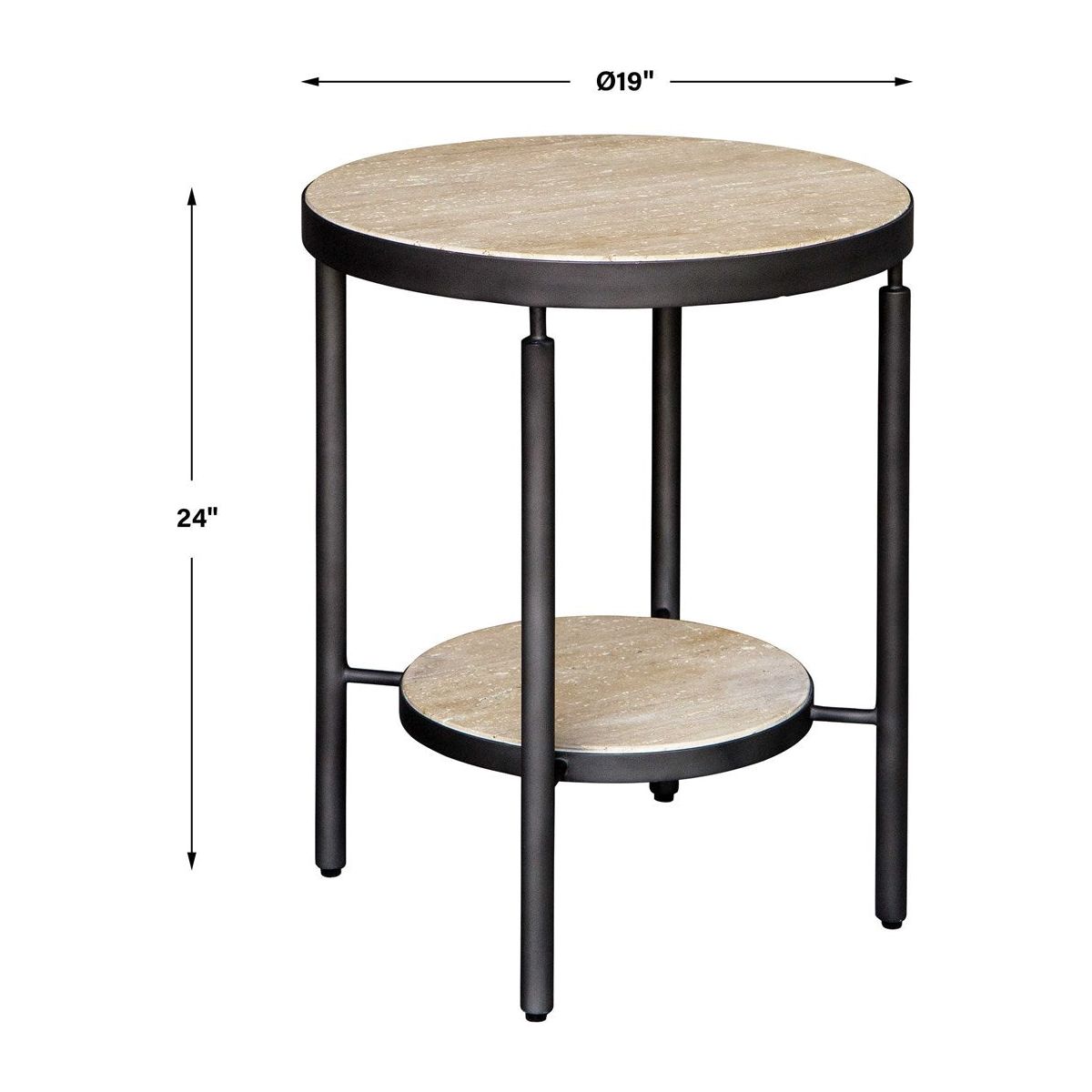 The Uttermost - Dauntless Side Table - 24113 | Montreal Lighting & Hardware