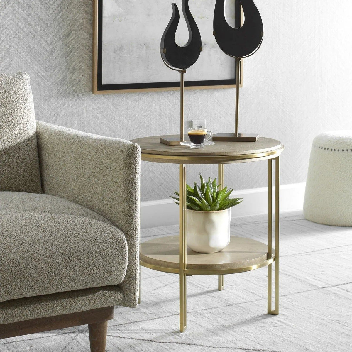 The Uttermost - Elise Side Table - 25747 | Montreal Lighting & Hardware