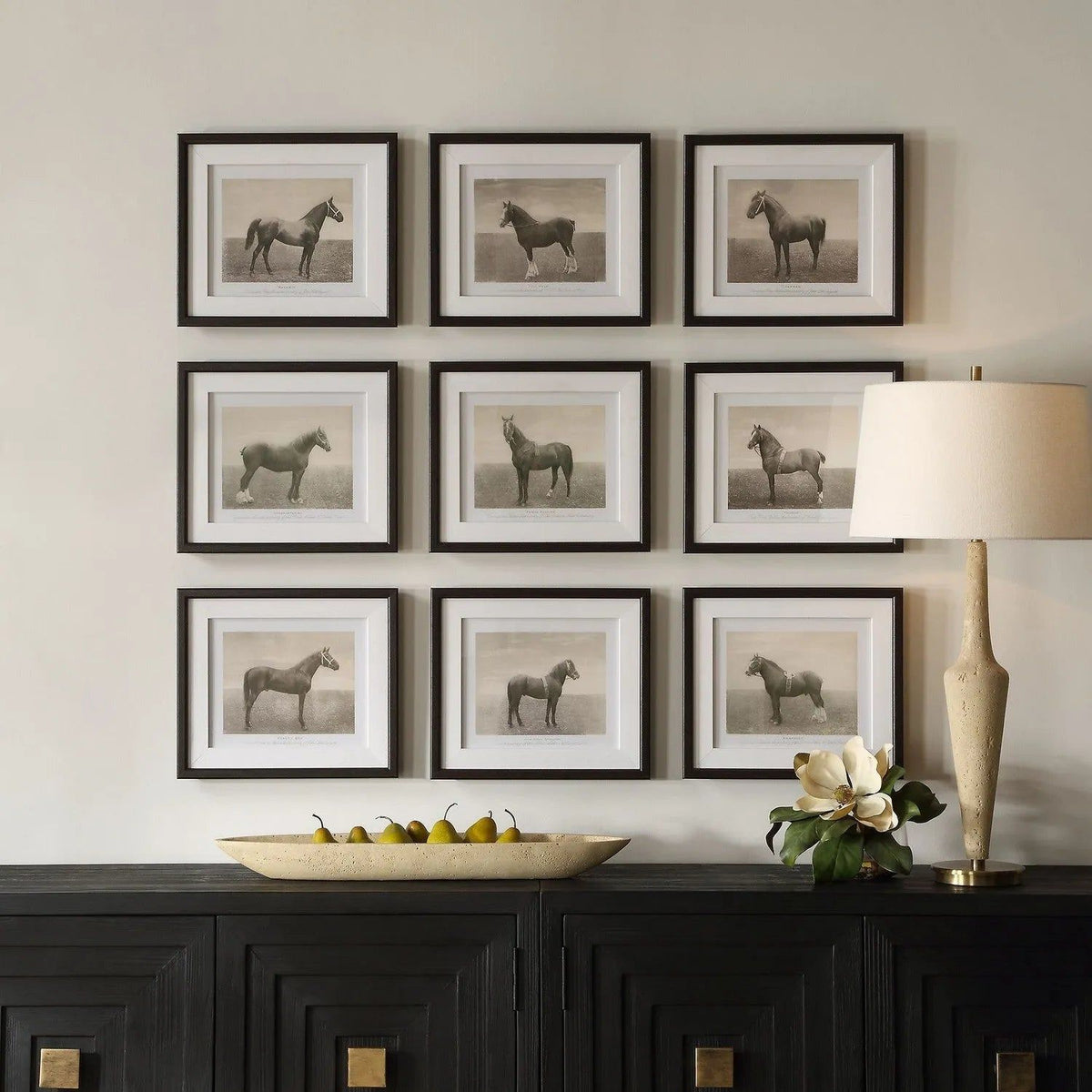 The Uttermost - Equine Dynasty Framed Prints, S/9 - 32343 | Montreal Lighting & Hardware