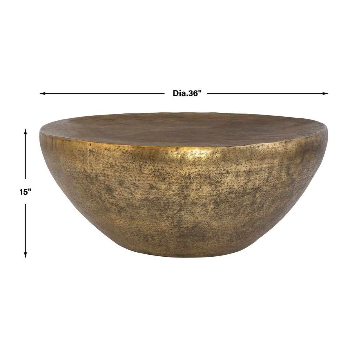 The Uttermost - Gilded Dome Coffee Table - 22990 | Montreal Lighting & Hardware