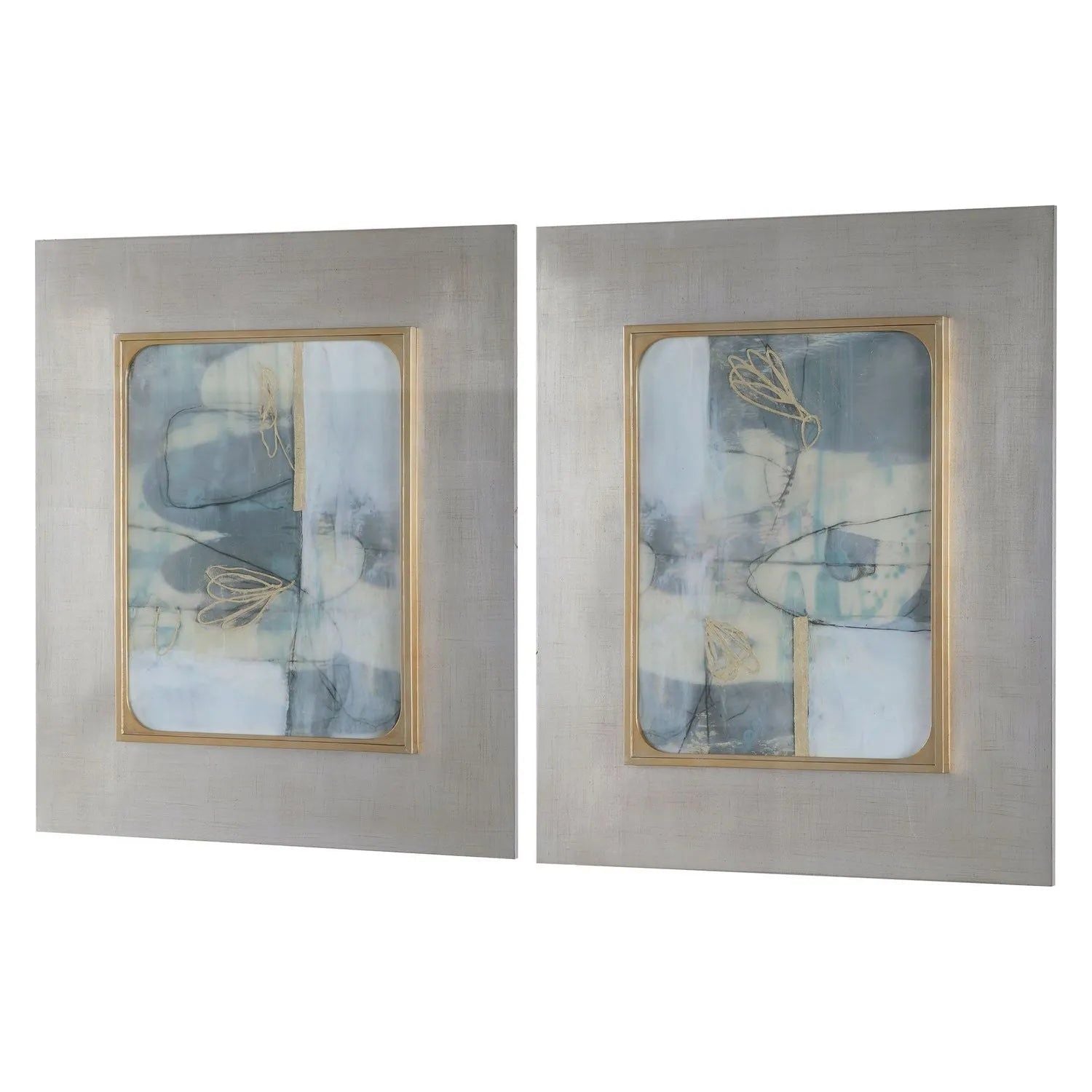 The Uttermost - Gilded Whimsy Abstract Prints - Set of 2 - 41613 | Montreal Lighting & Hardware