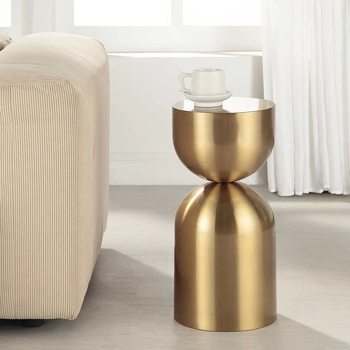 The Uttermost - Golden Vessel Accent Table - 24102 | Montreal Lighting & Hardware