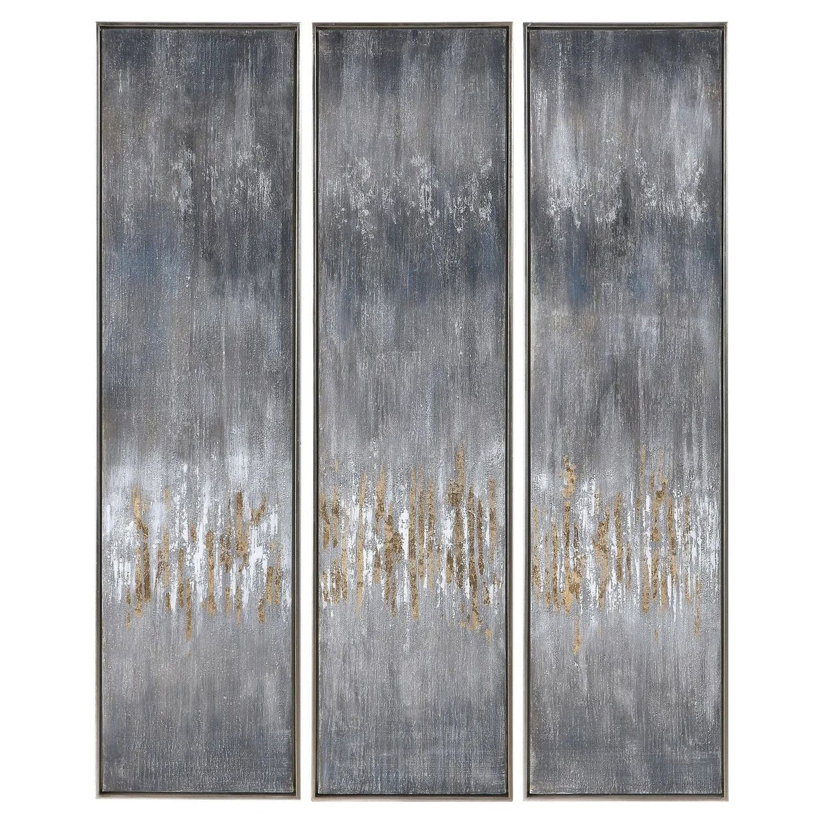 The Uttermost - Gray Hand Painted Canvases, Set/3 - 51304 | Montreal Lighting & Hardware