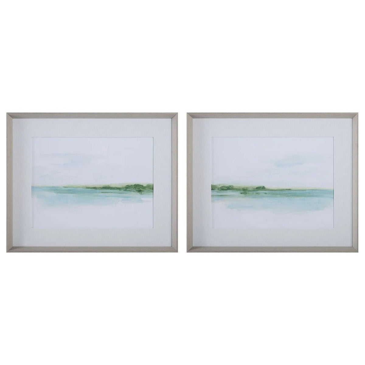 The Uttermost - Green Ribbon Coast Framed Prints Set/2 - 32269 | Montreal Lighting & Hardware