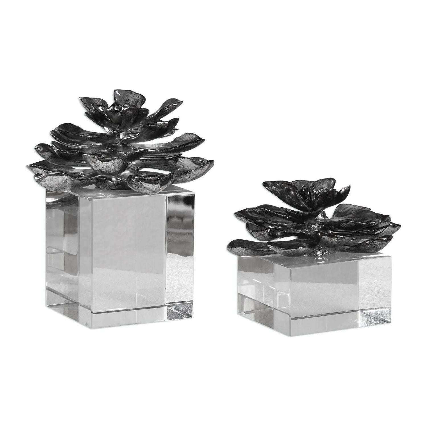 The Uttermost - Indian Lotus Sculpture, Set/2 - 20158 | Montreal Lighting & Hardware