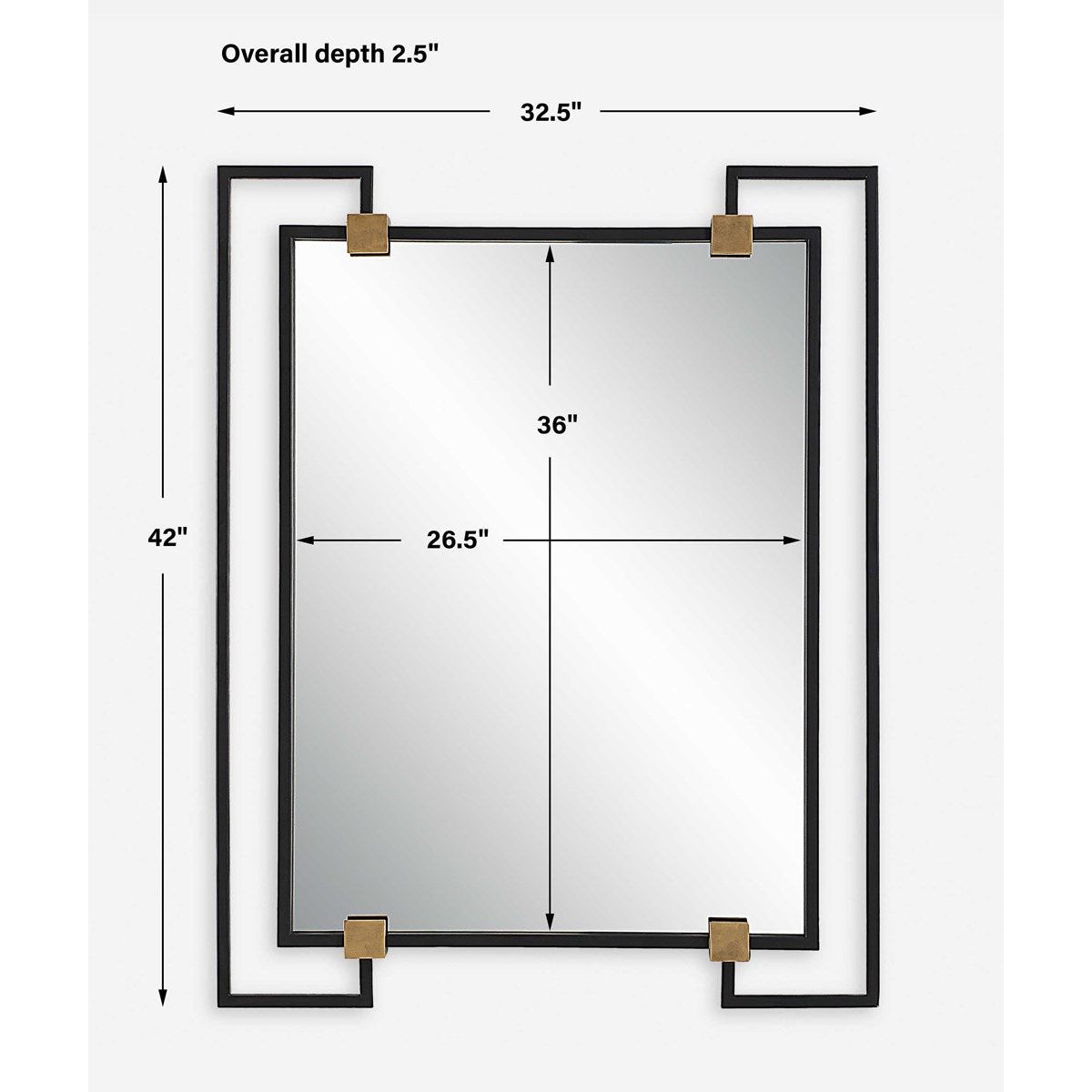 The Uttermost - Ivey Mirror - 09957 | Montreal Lighting & Hardware