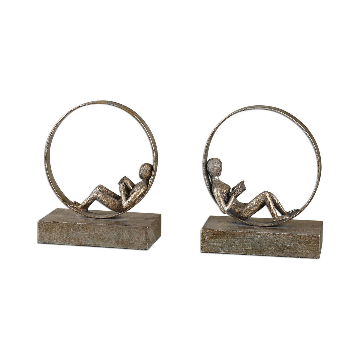 The Uttermost - Lounging Reader Bookends, Set/2 - 19596 | Montreal Lighting & Hardware