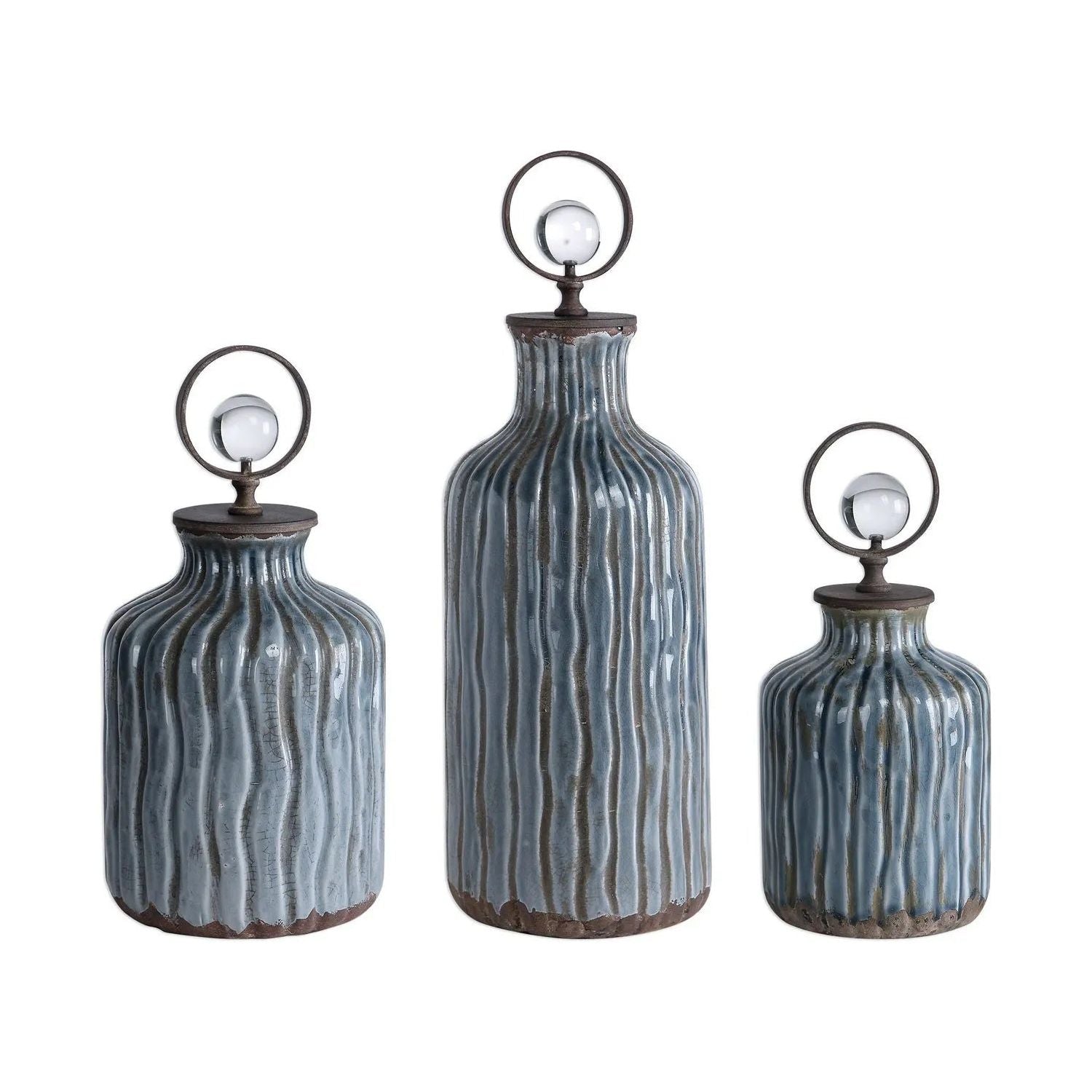 The Uttermost - Mathias Vessels - Set of 3 - 18633 | Montreal Lighting & Hardware