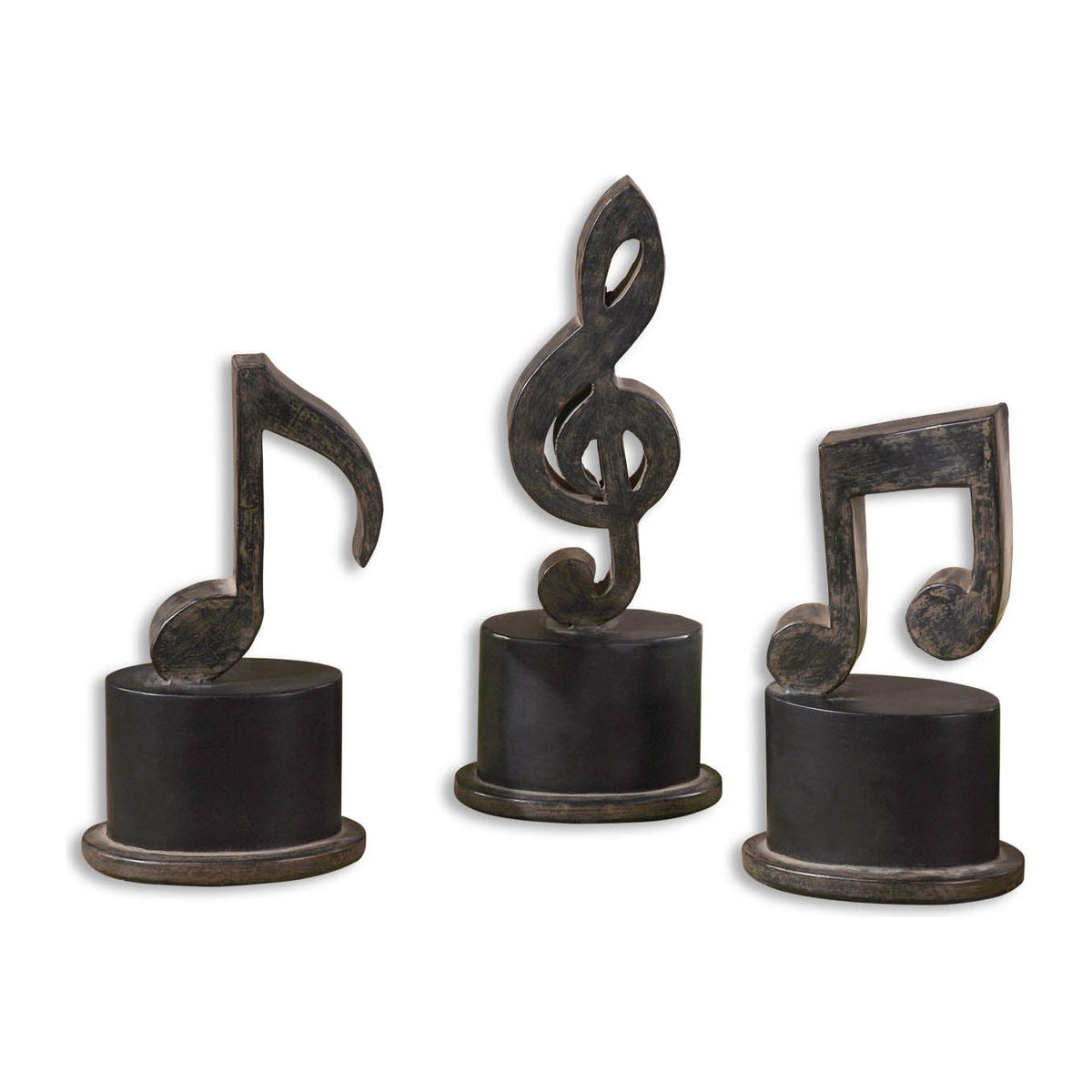 The Uttermost - Music Notes Figurines, Set/3 - 19280 | Montreal Lighting & Hardware