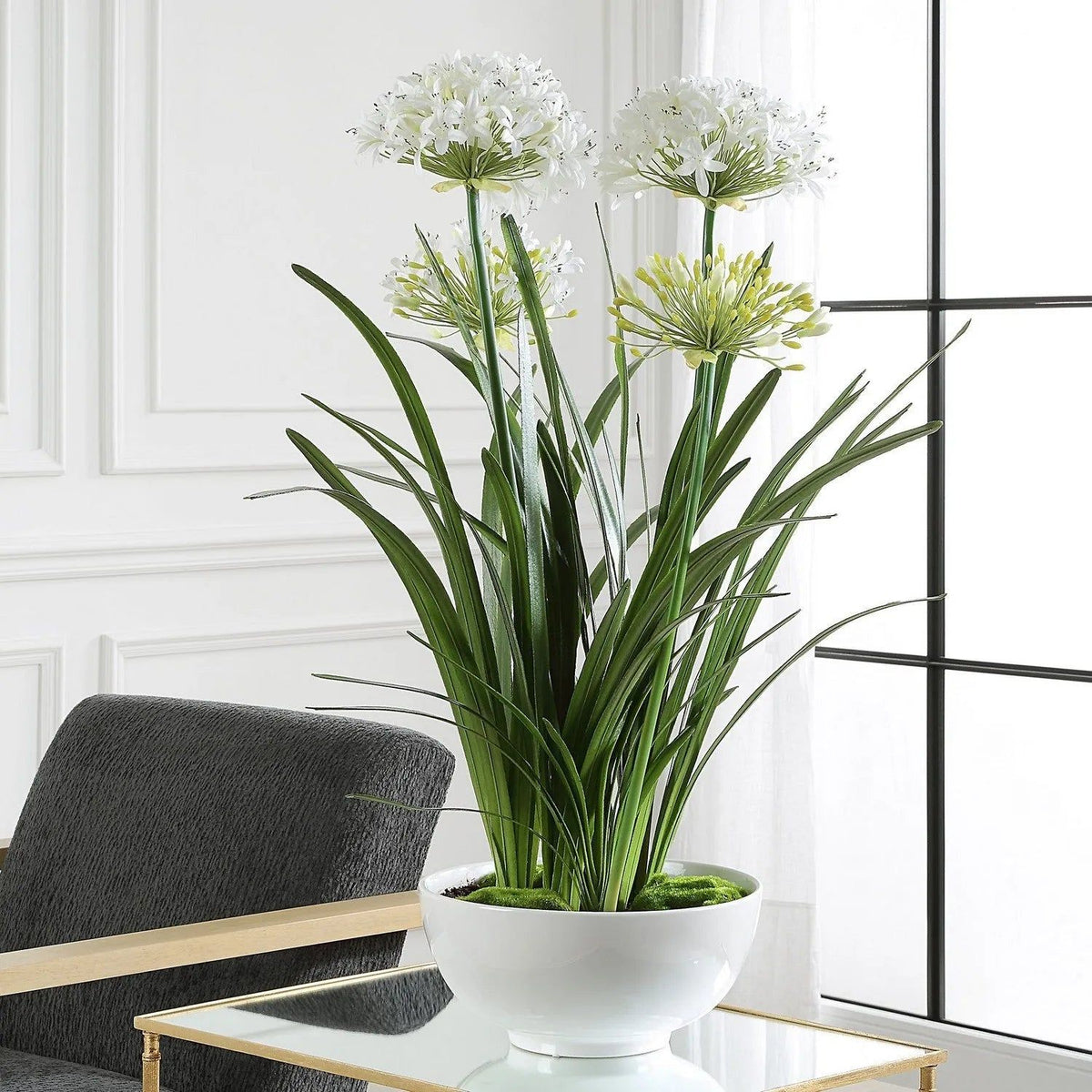 The Uttermost - Purity Agapanthus Centerpiece - 60221 | Montreal Lighting & Hardware