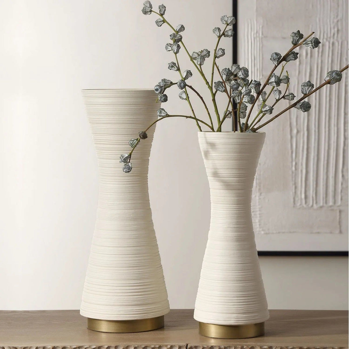 The Uttermost - Ridgeline Vases - Set of 2 - 18142 | Montreal Lighting & Hardware