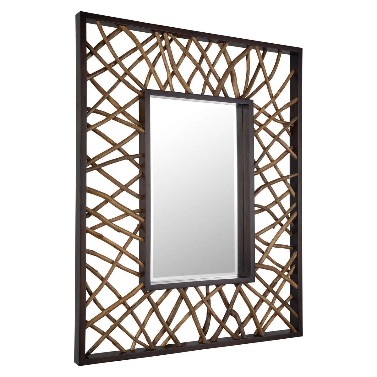 The Uttermost - Teak Maze Mirror - 08184 | Montreal Lighting & Hardware