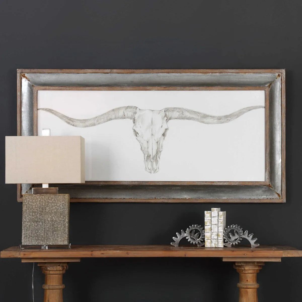 The Uttermost - Western Skull Mount Wall Art - 51106 | Montreal Lighting & Hardware