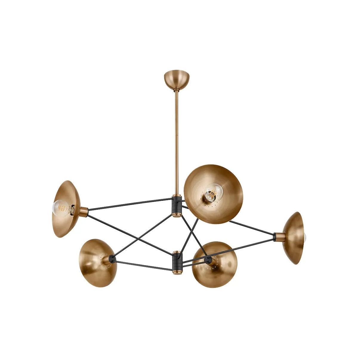 Troy Lighting - Axel Chandelier - F1050-PBR/SBK | Montreal Lighting & Hardware